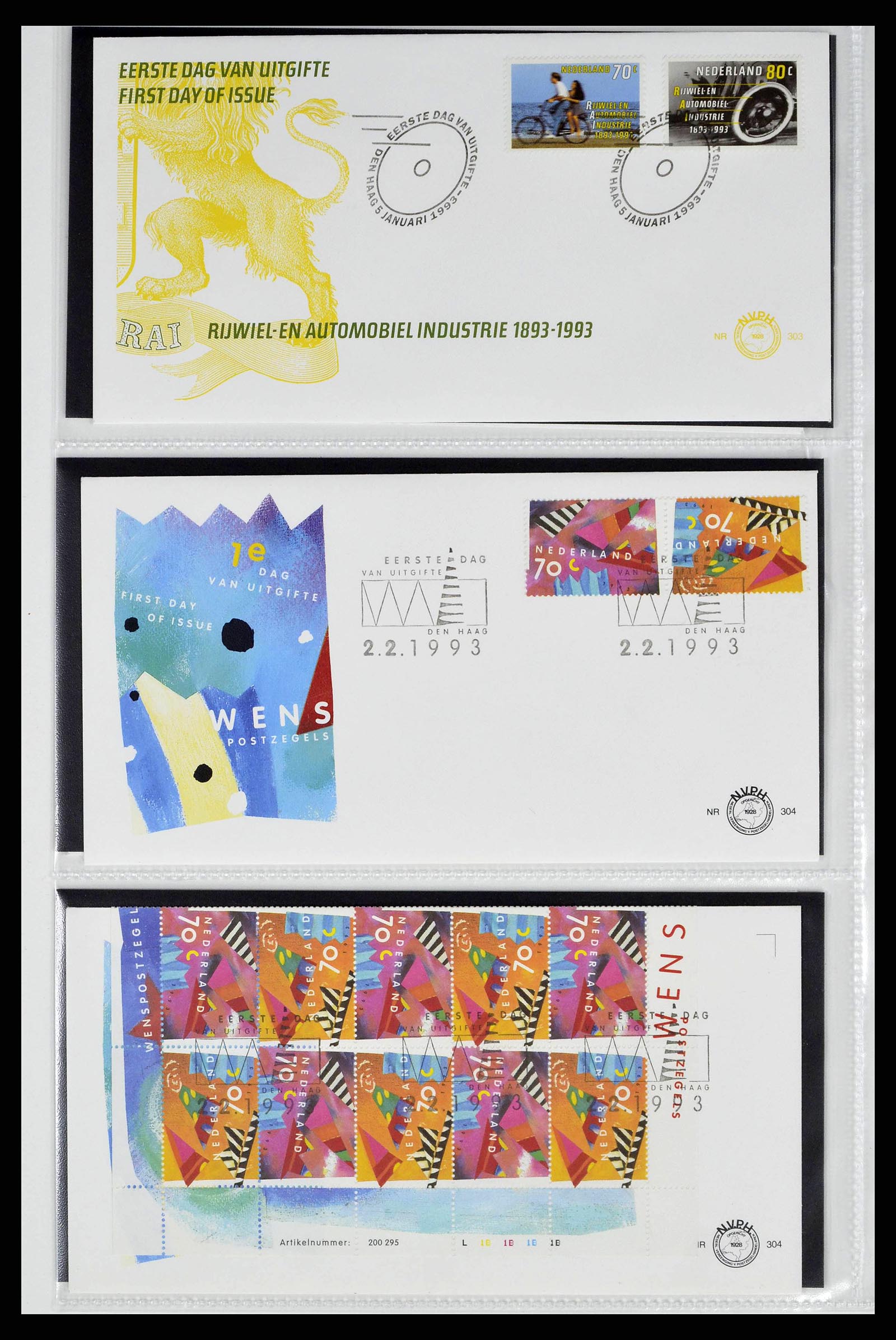 38517 0044 - Stamp collection 38517 Netherlands FDC's 1981-2011.
