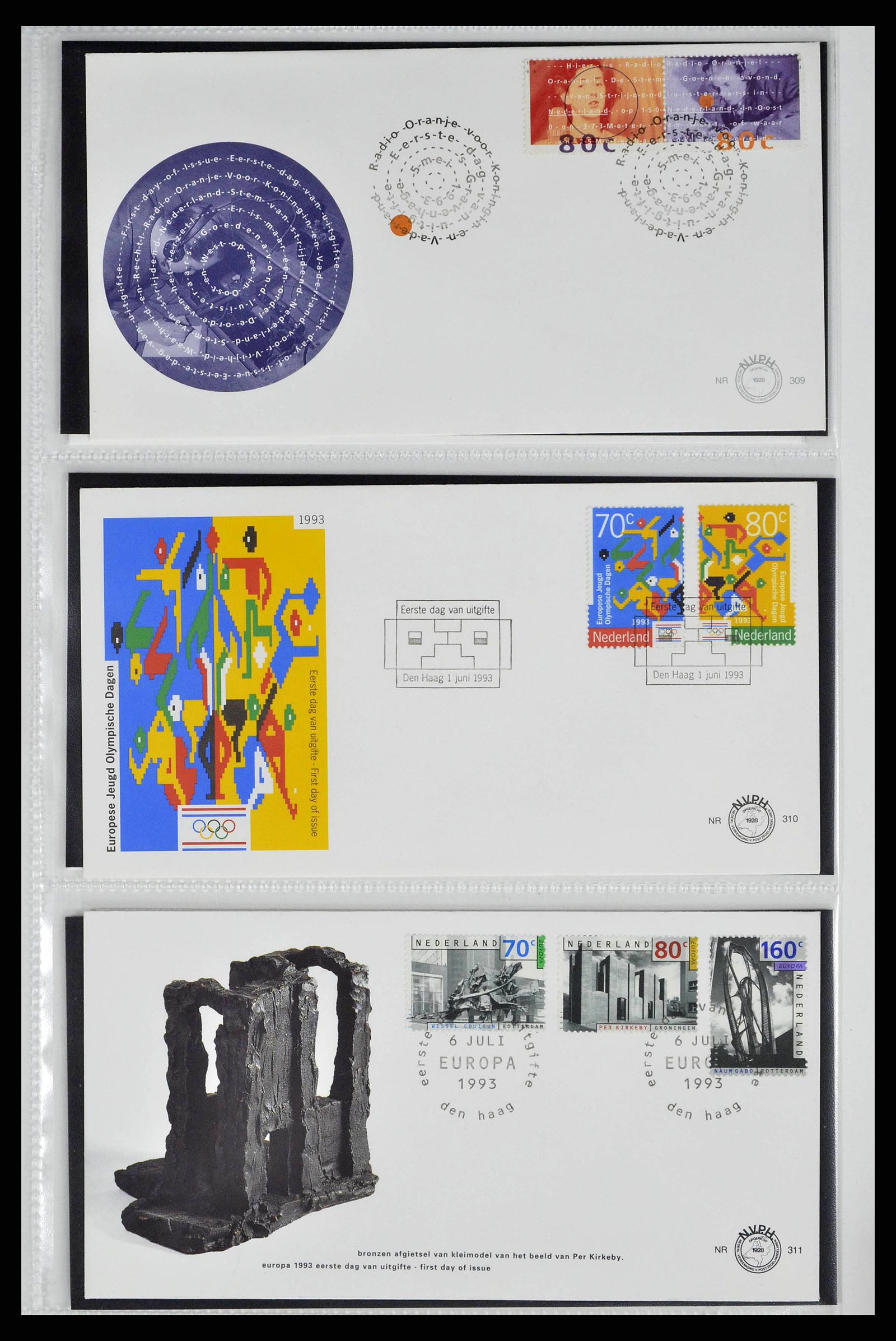 38517 0047 - Stamp collection 38517 Netherlands FDC's 1981-2011.