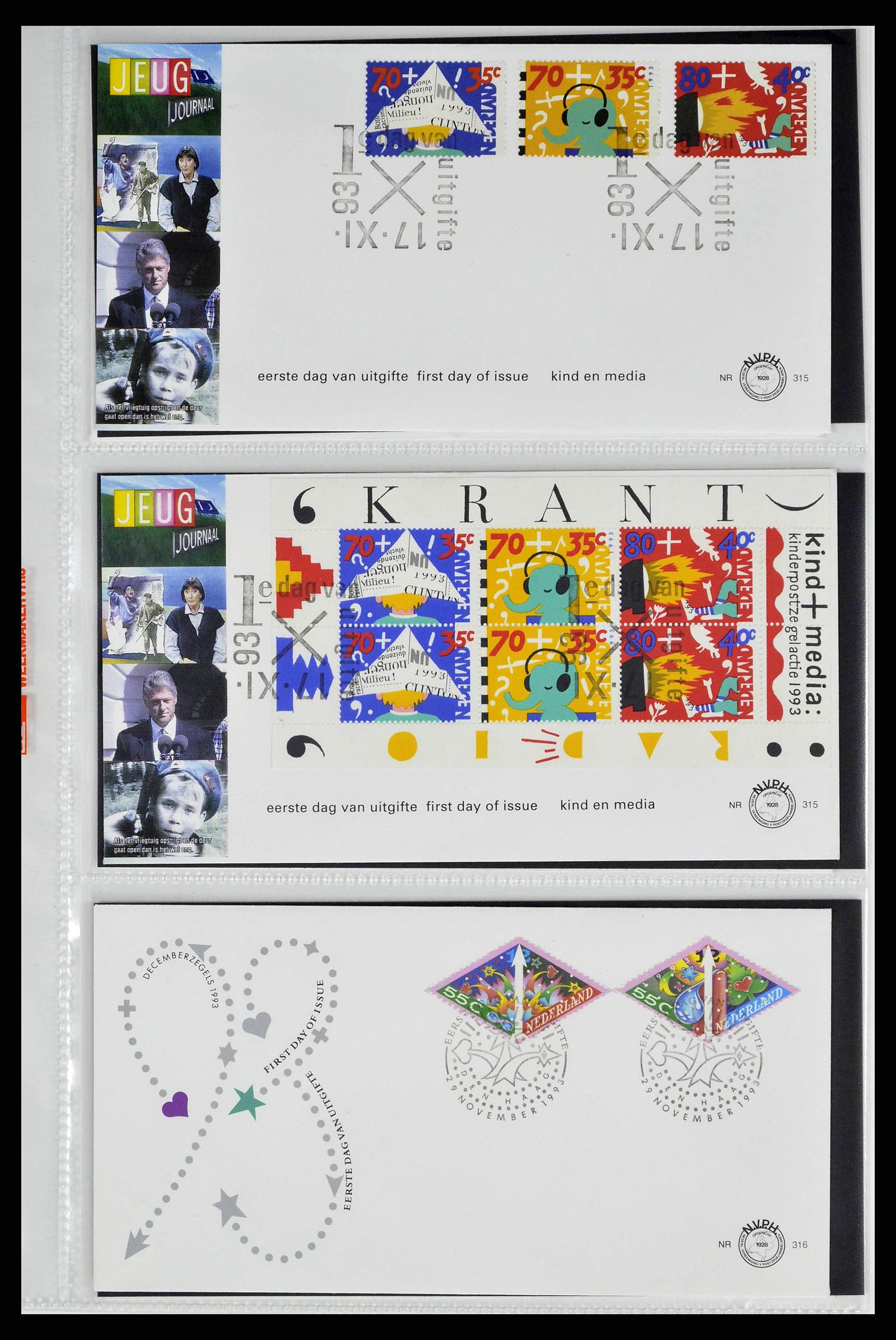 38517 0049 - Stamp collection 38517 Netherlands FDC's 1981-2011.