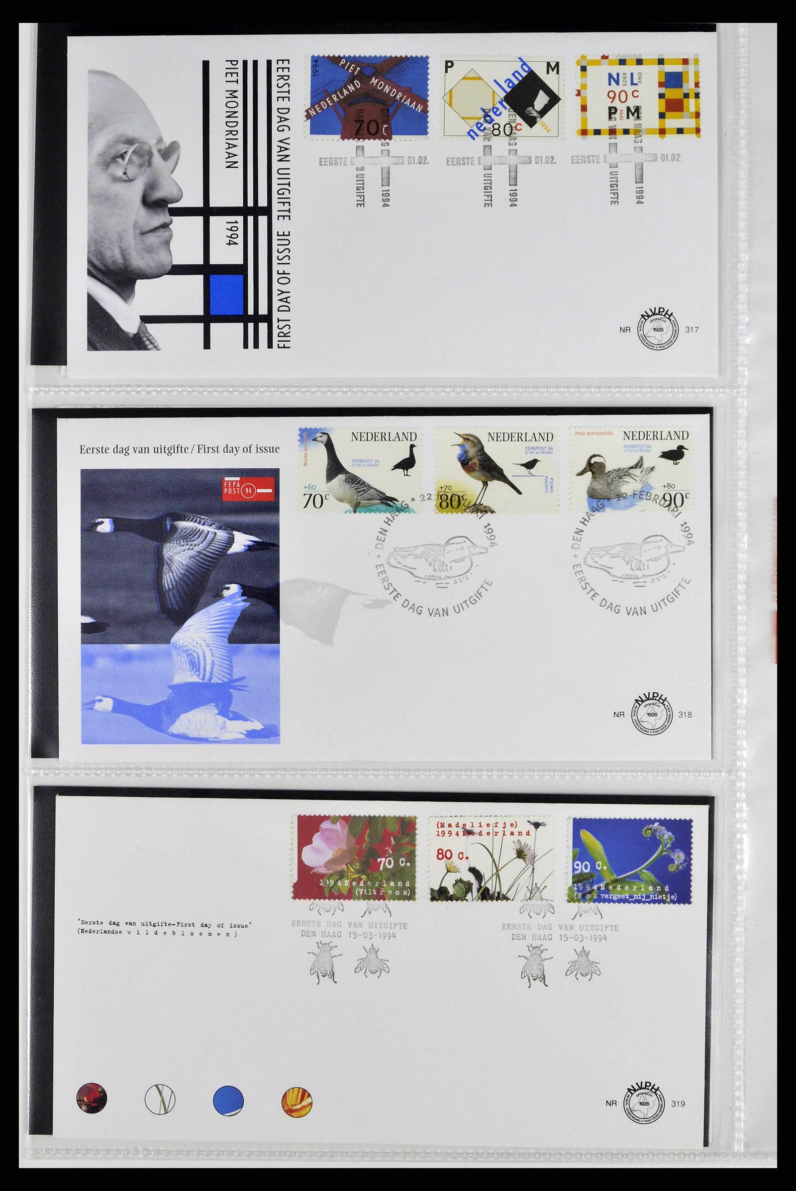 38517 0050 - Stamp collection 38517 Netherlands FDC's 1981-2011.