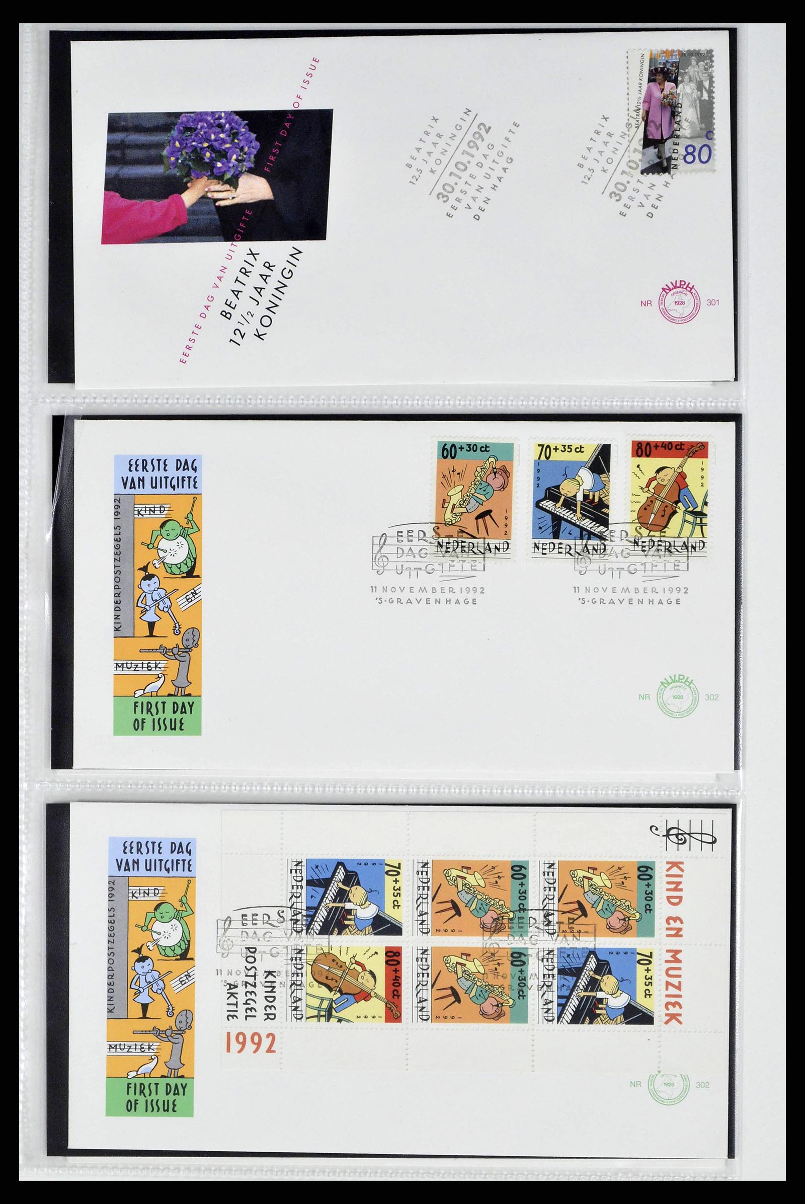 38517 0163 - Stamp collection 38517 Netherlands FDC's 1981-2011.