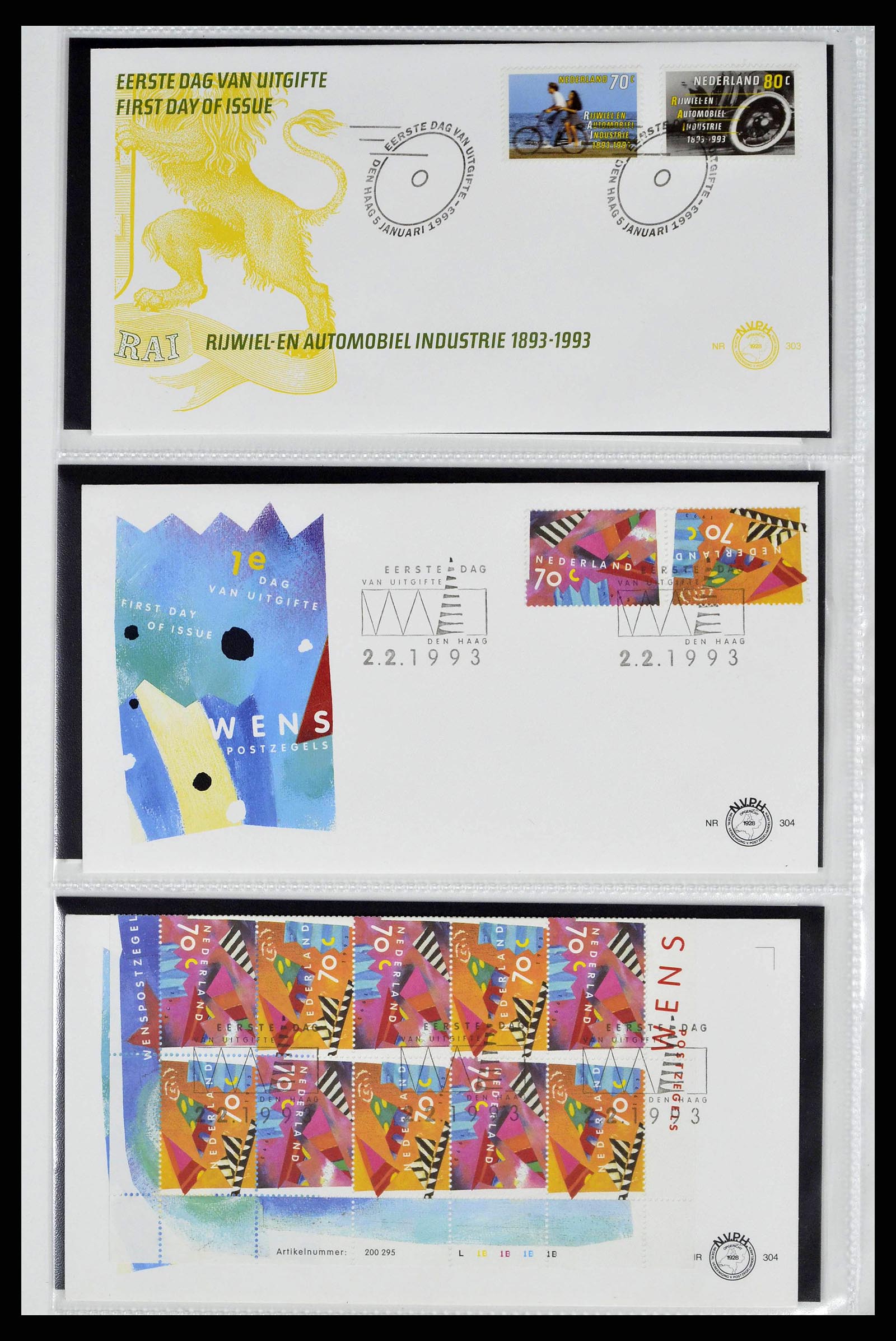 38517 0164 - Stamp collection 38517 Netherlands FDC's 1981-2011.
