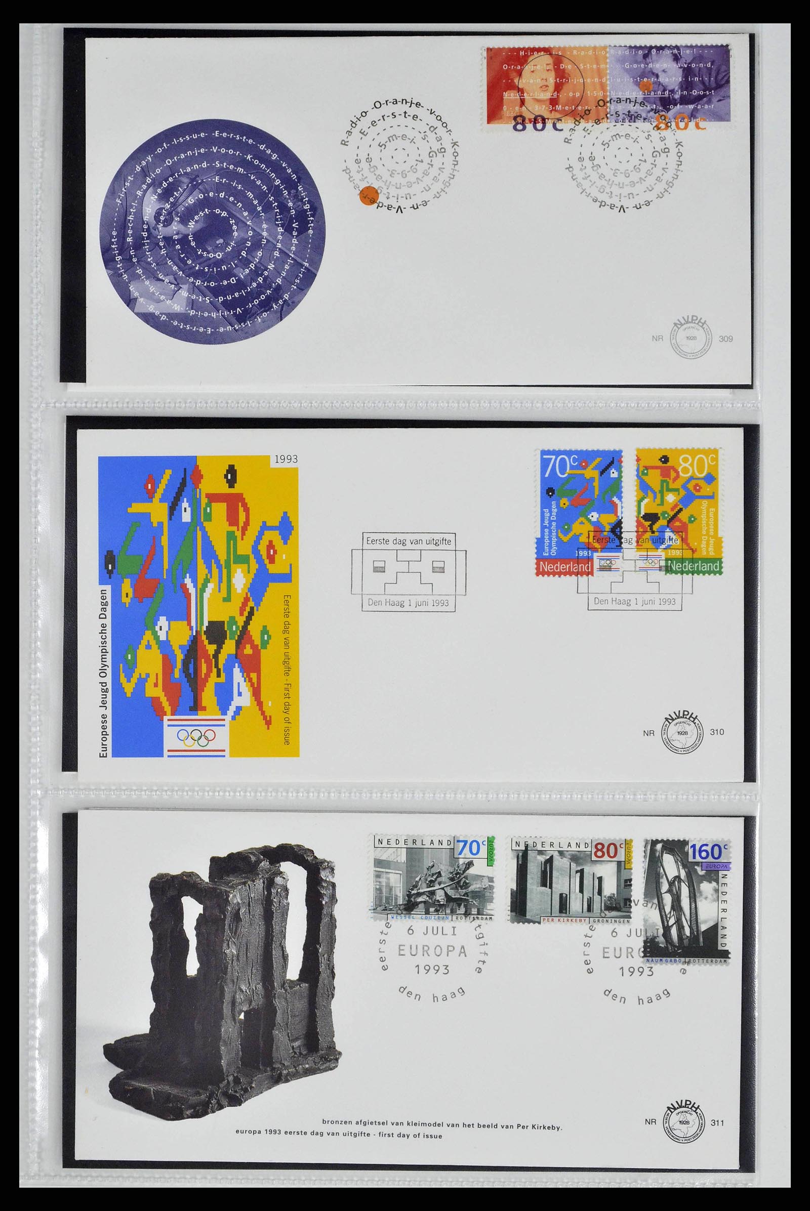 38517 0167 - Stamp collection 38517 Netherlands FDC's 1981-2011.