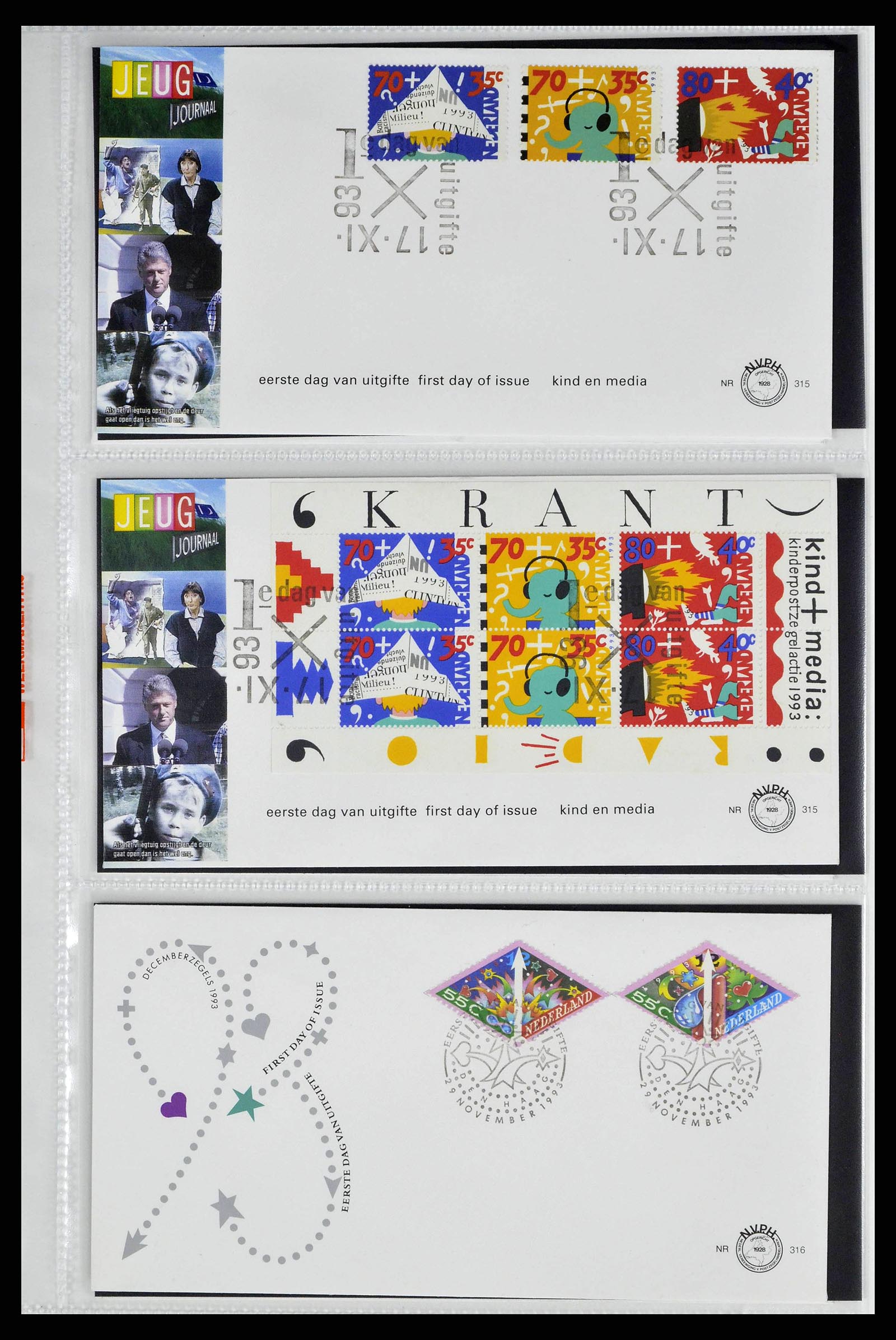 38517 0169 - Stamp collection 38517 Netherlands FDC's 1981-2011.