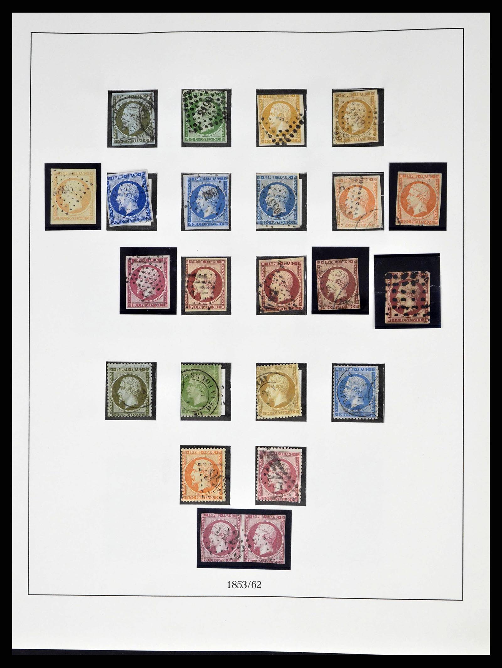 38520 0002 - Postzegelverzameling 38520 Frankrijk 1849-1973.