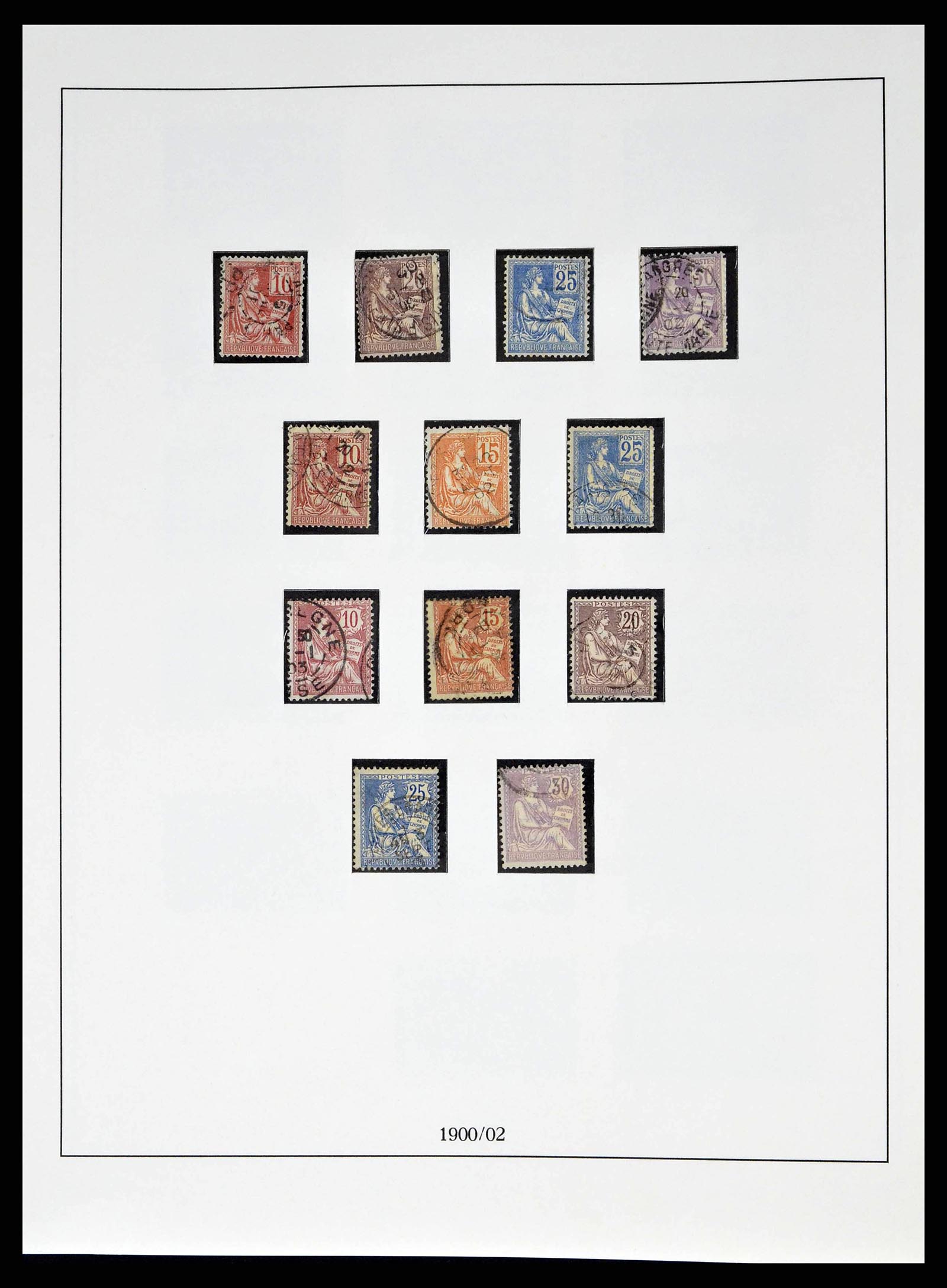 38520 0008 - Postzegelverzameling 38520 Frankrijk 1849-1973.