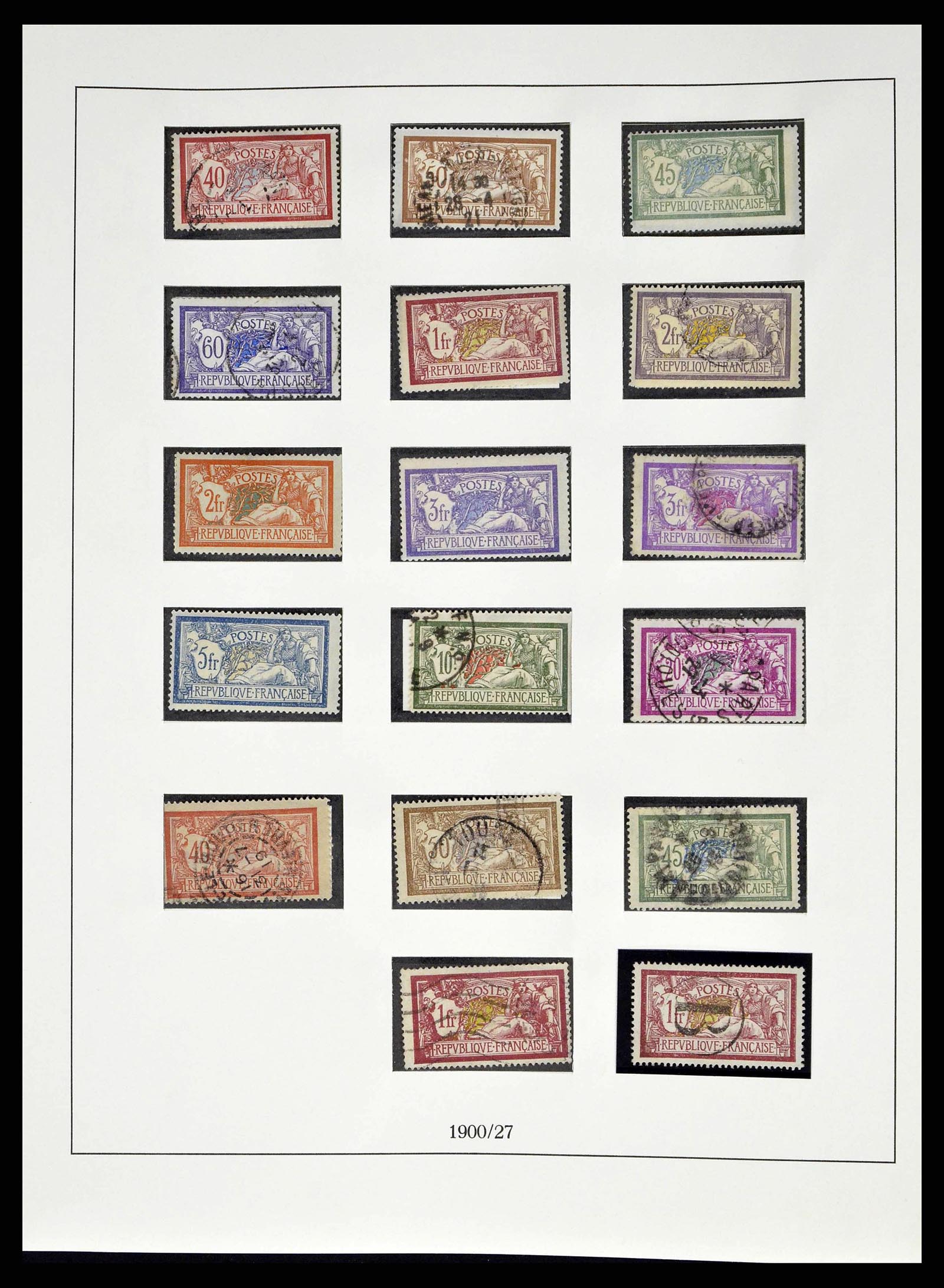 38520 0009 - Postzegelverzameling 38520 Frankrijk 1849-1973.