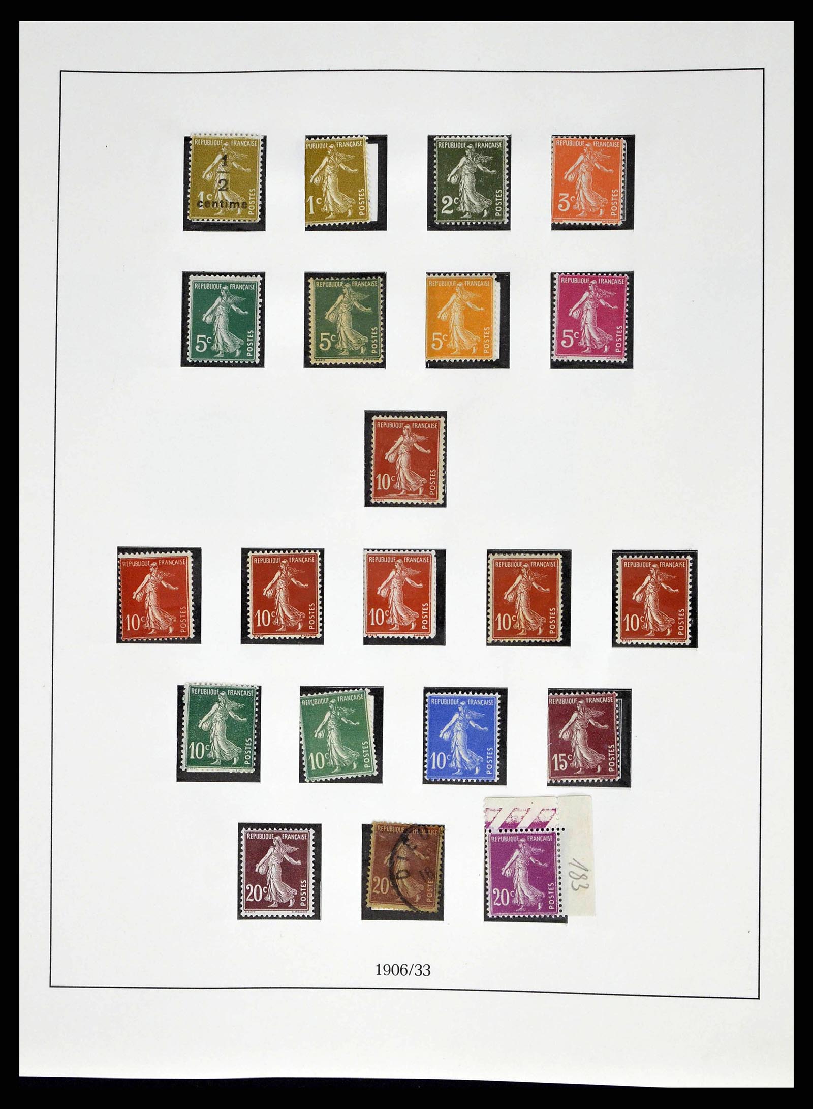 38520 0011 - Postzegelverzameling 38520 Frankrijk 1849-1973.