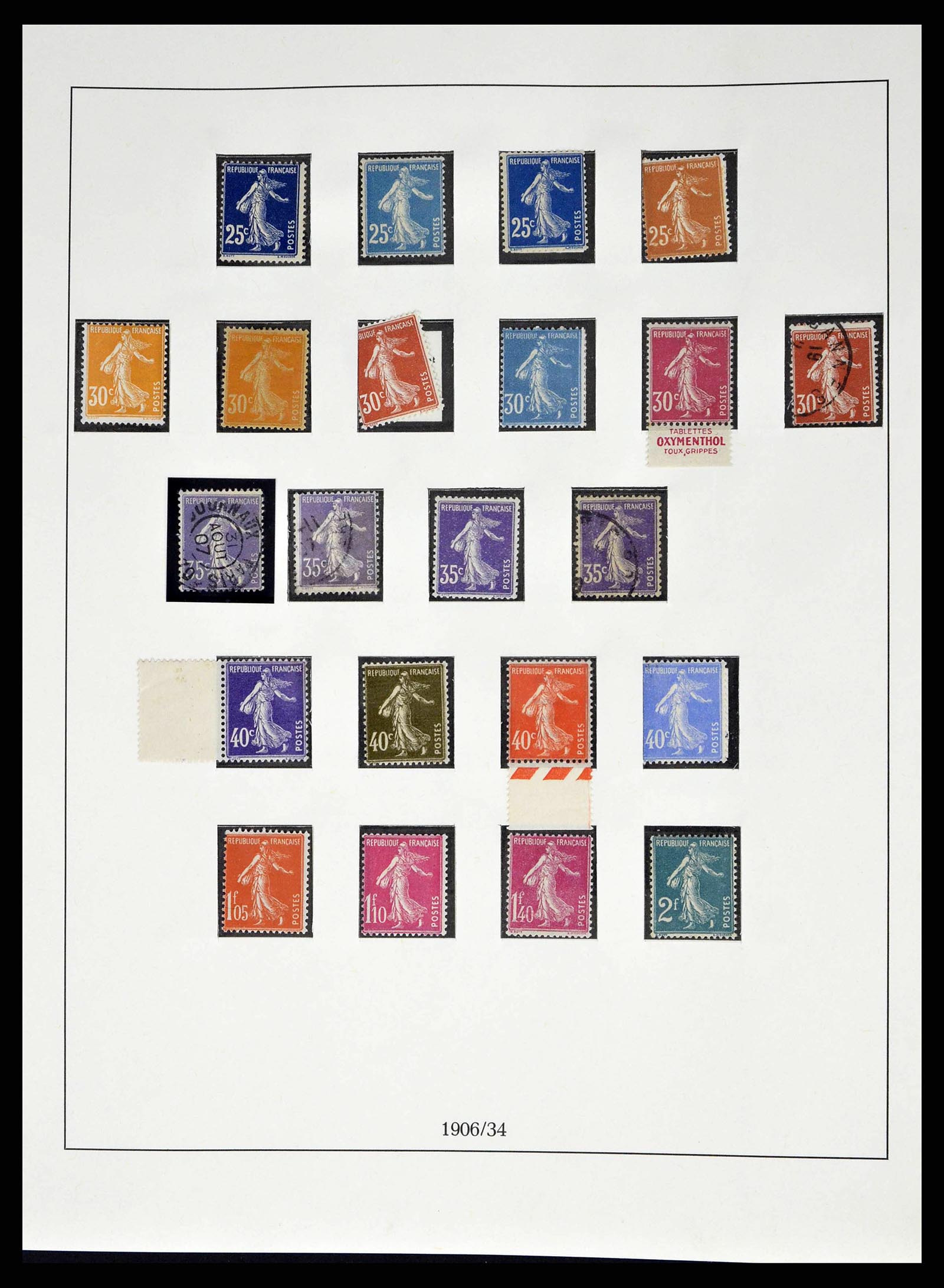 38520 0012 - Postzegelverzameling 38520 Frankrijk 1849-1973.