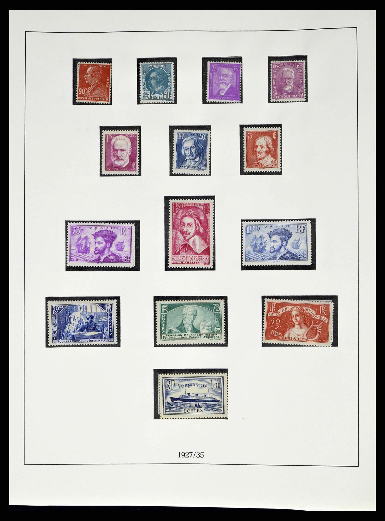 38520 0019 - Postzegelverzameling 38520 Frankrijk 1849-1973.