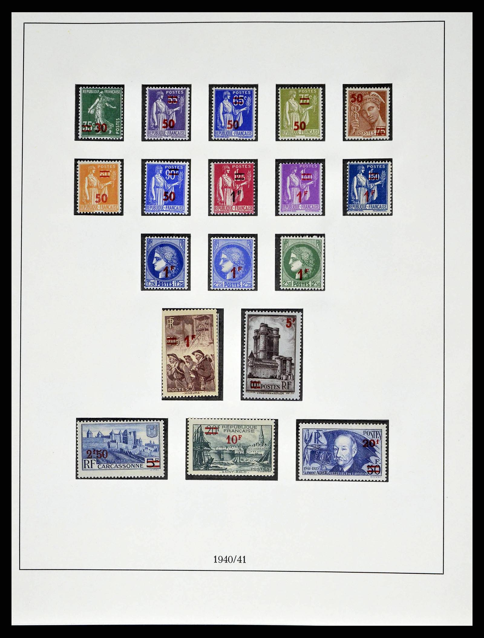 38520 0042 - Postzegelverzameling 38520 Frankrijk 1849-1973.