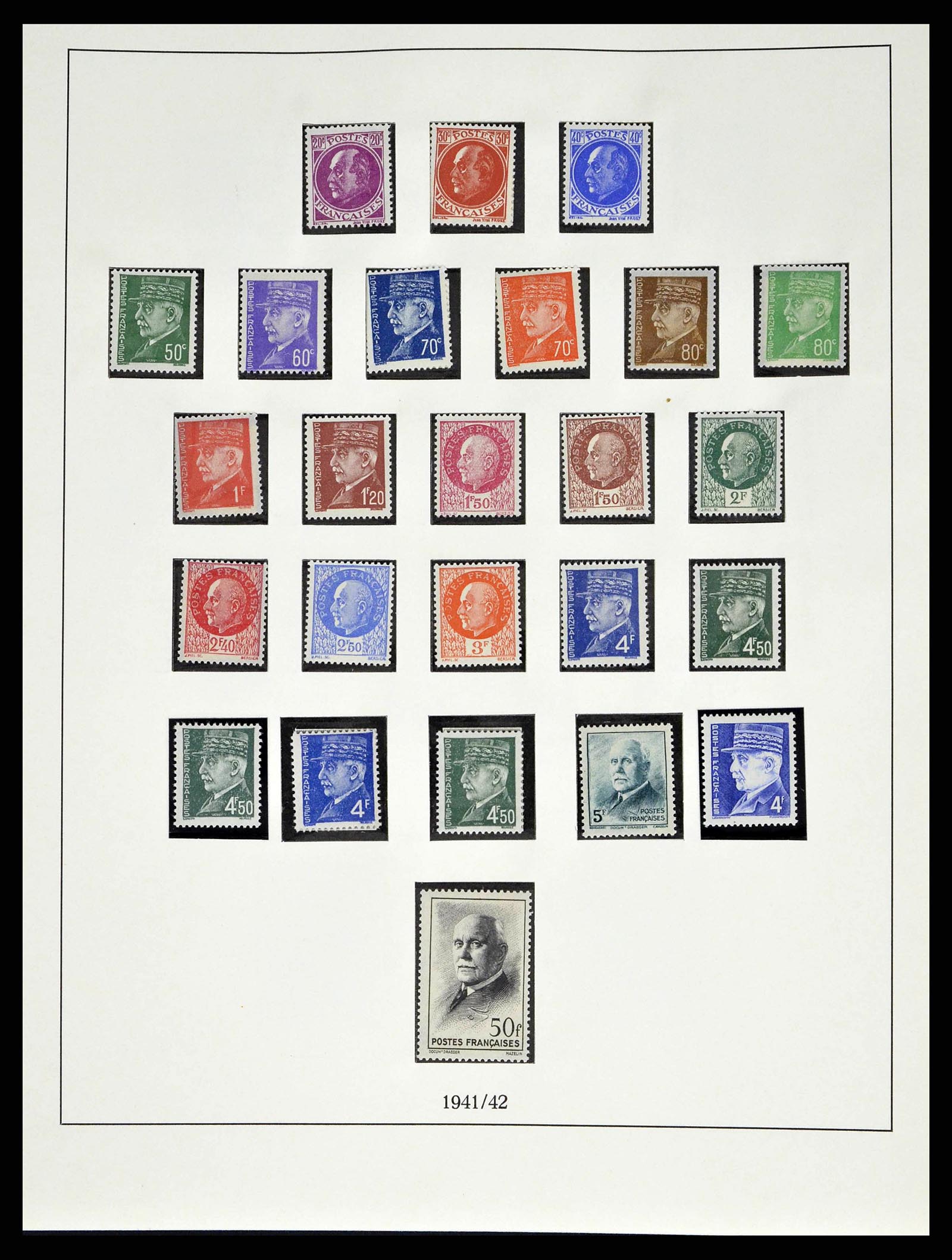 38520 0046 - Postzegelverzameling 38520 Frankrijk 1849-1973.