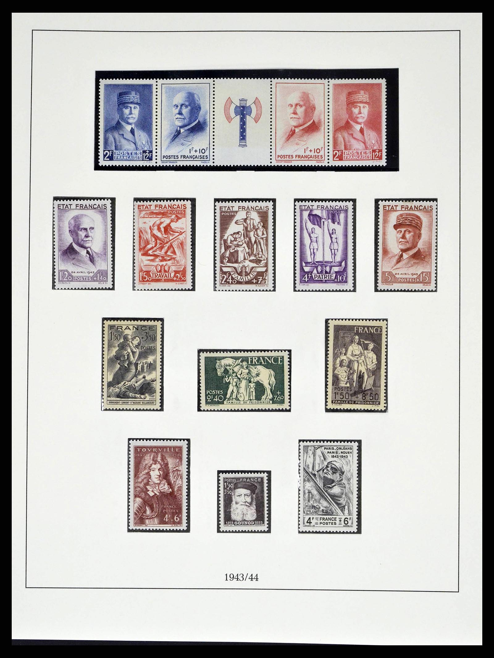 38520 0047 - Postzegelverzameling 38520 Frankrijk 1849-1973.