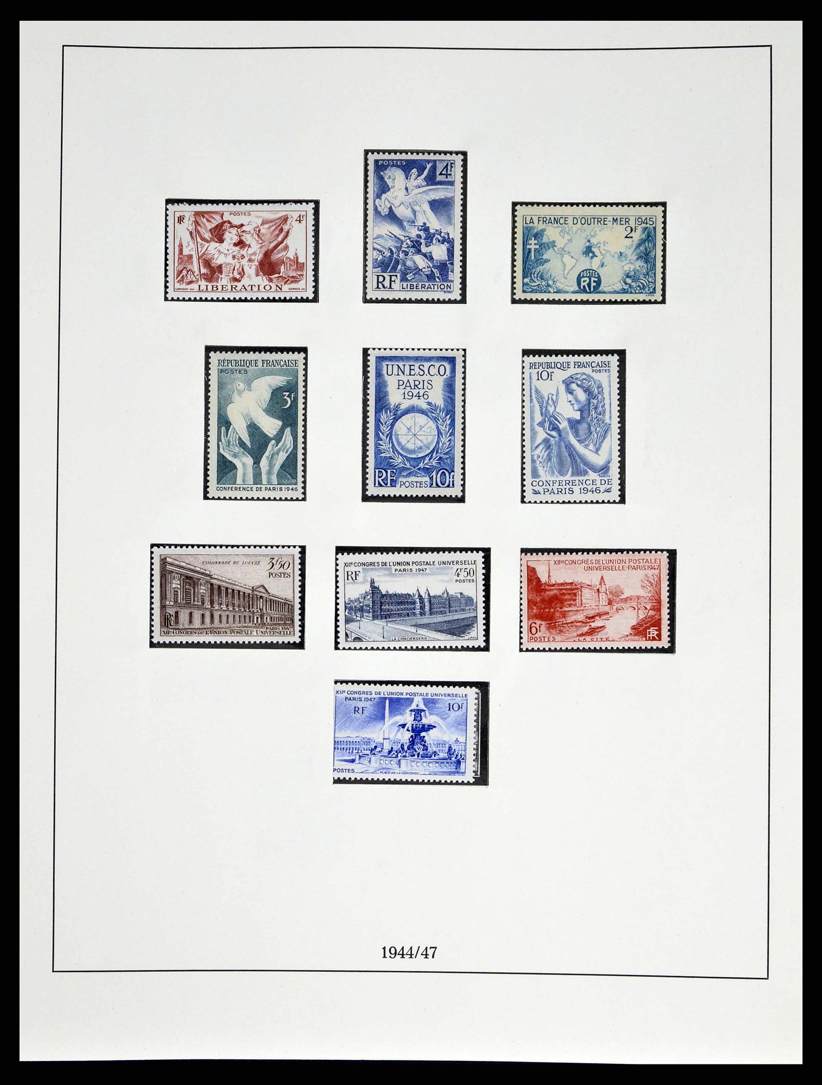 38520 0056 - Postzegelverzameling 38520 Frankrijk 1849-1973.