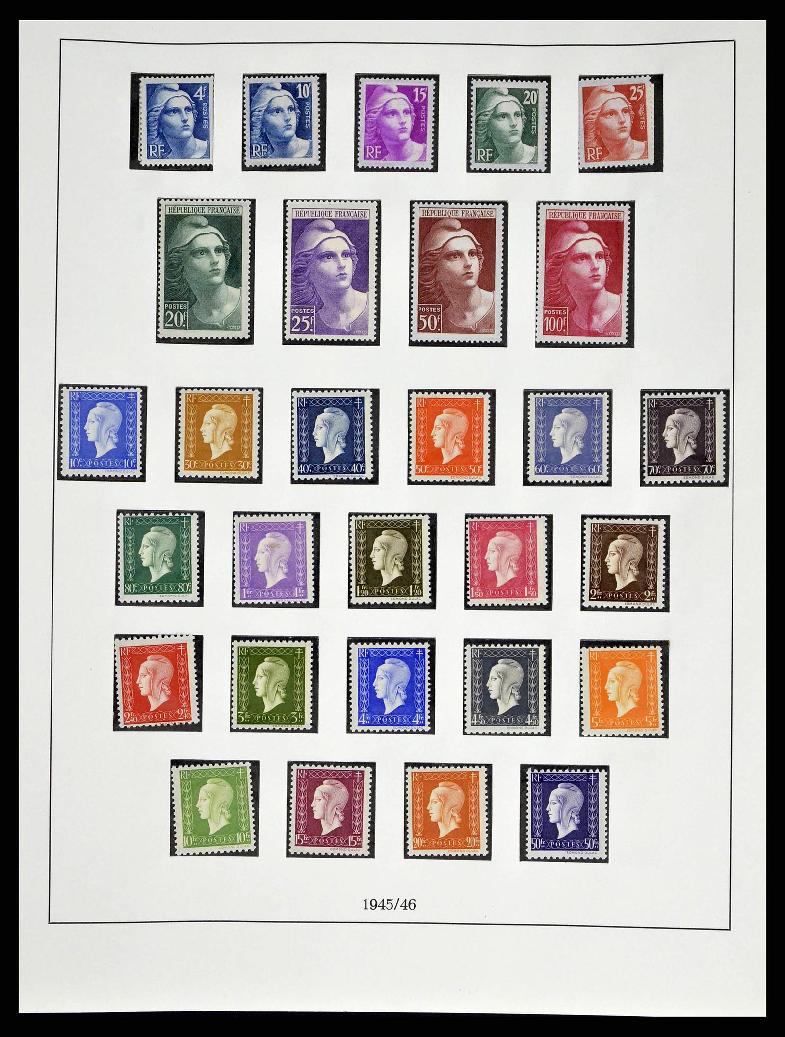 38520 0058 - Postzegelverzameling 38520 Frankrijk 1849-1973.