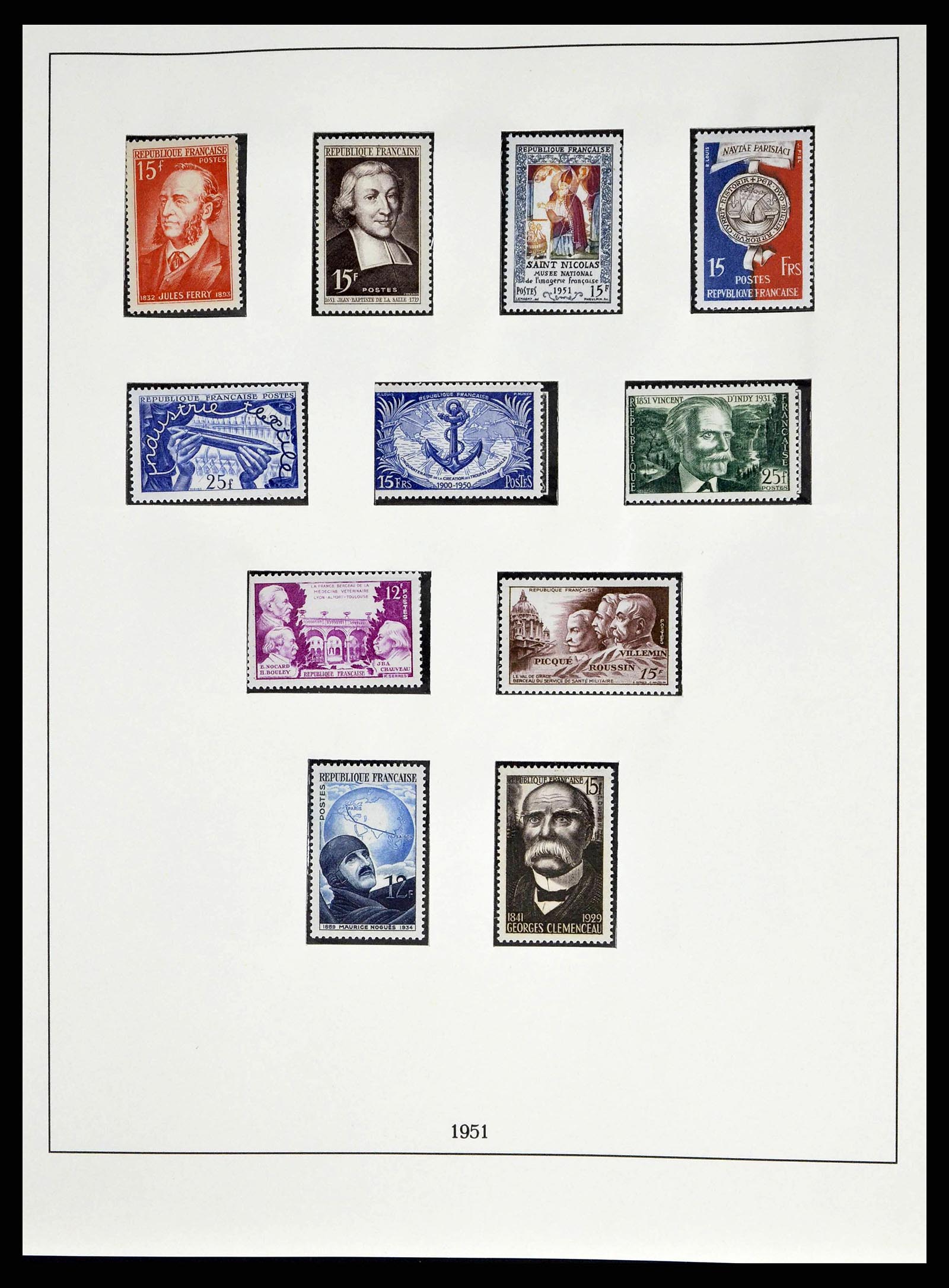 38520 0071 - Stamp collection 38520 France 1849-1973.