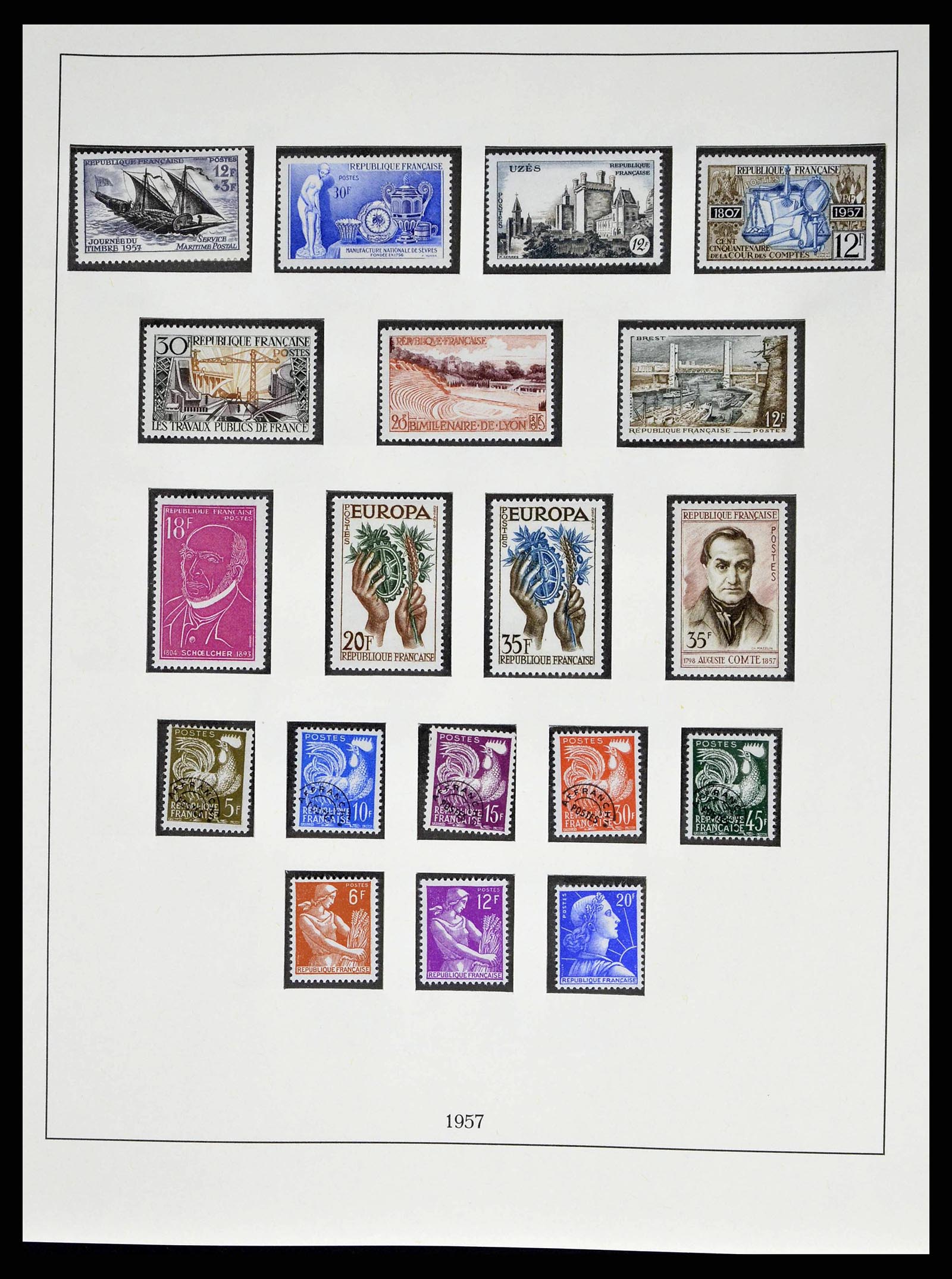 38520 0090 - Stamp collection 38520 France 1849-1973.