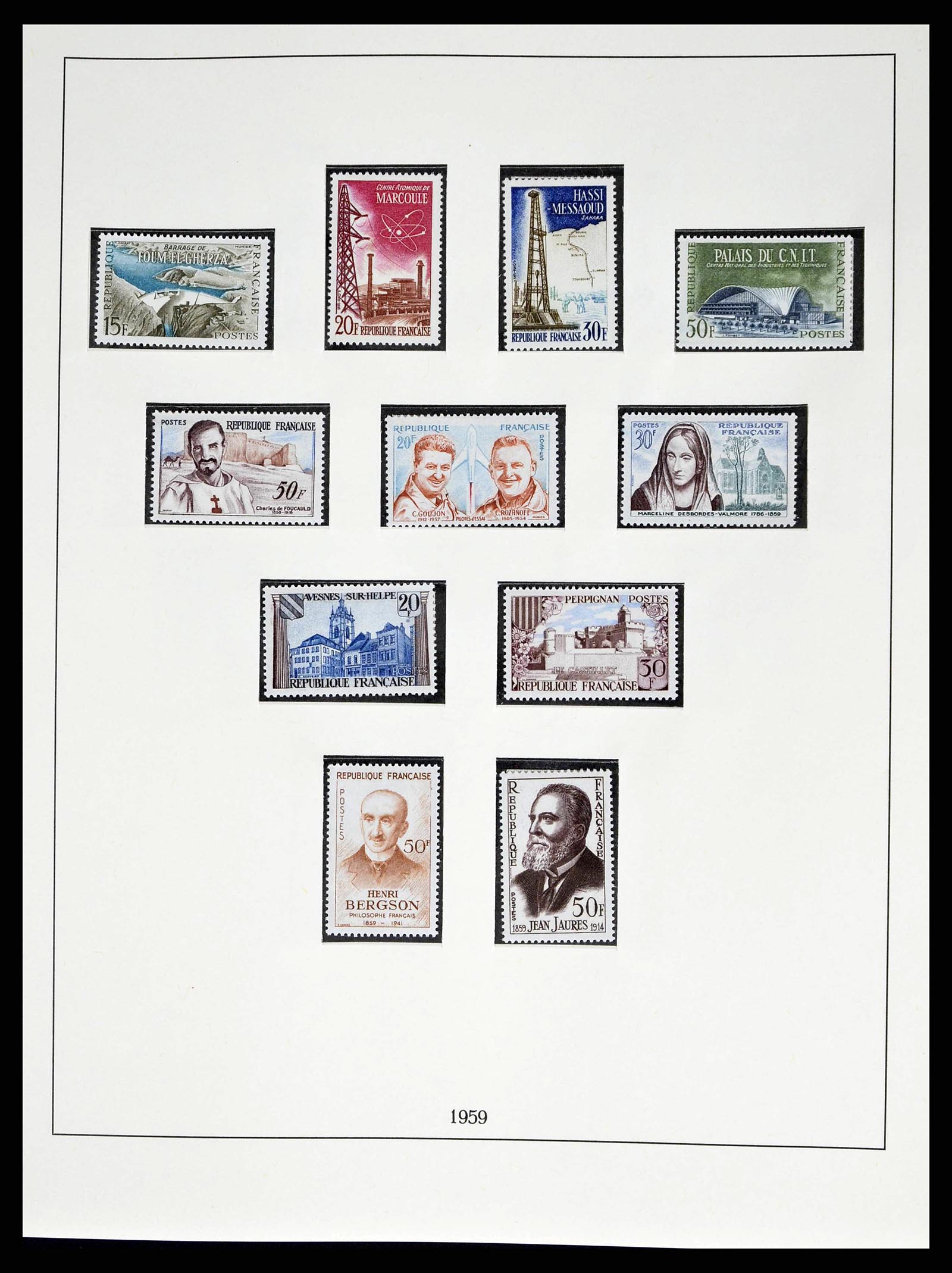 38520 0100 - Stamp collection 38520 France 1849-1973.