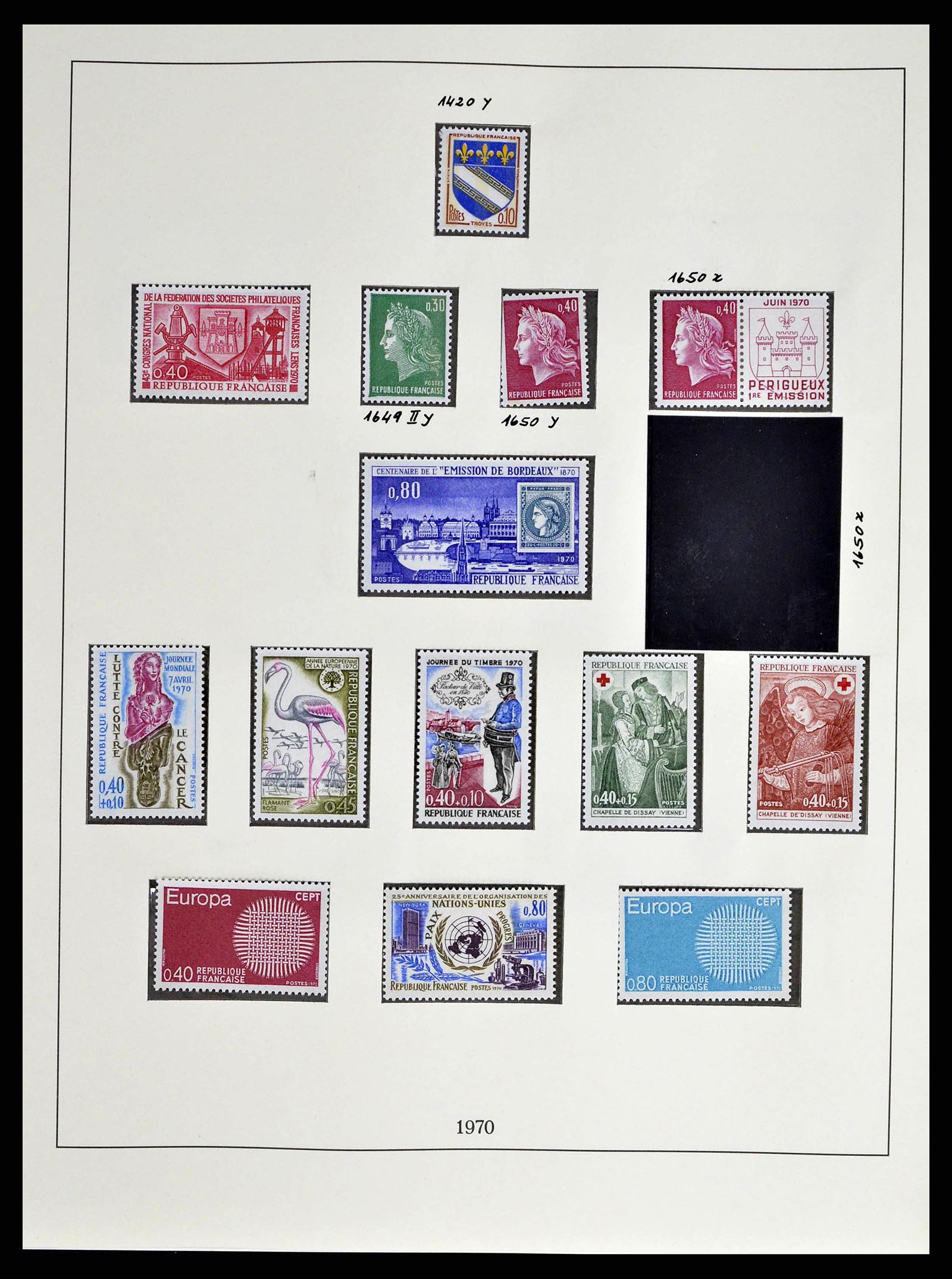 38520 0145 - Stamp collection 38520 France 1849-1973.