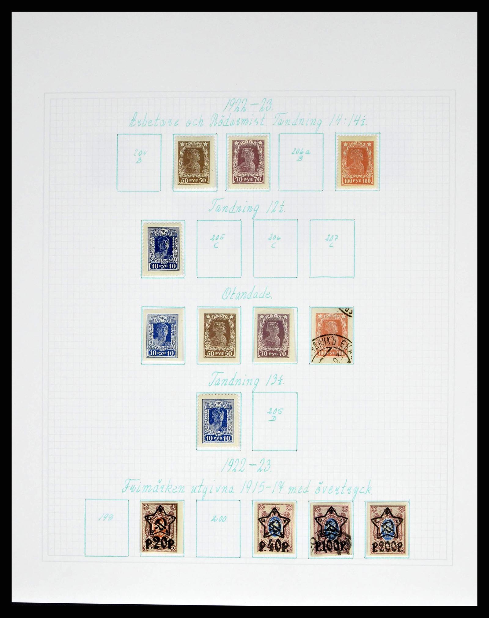 38521 0019 - Postzegelverzameling 38521 Rusland 1858-1977.