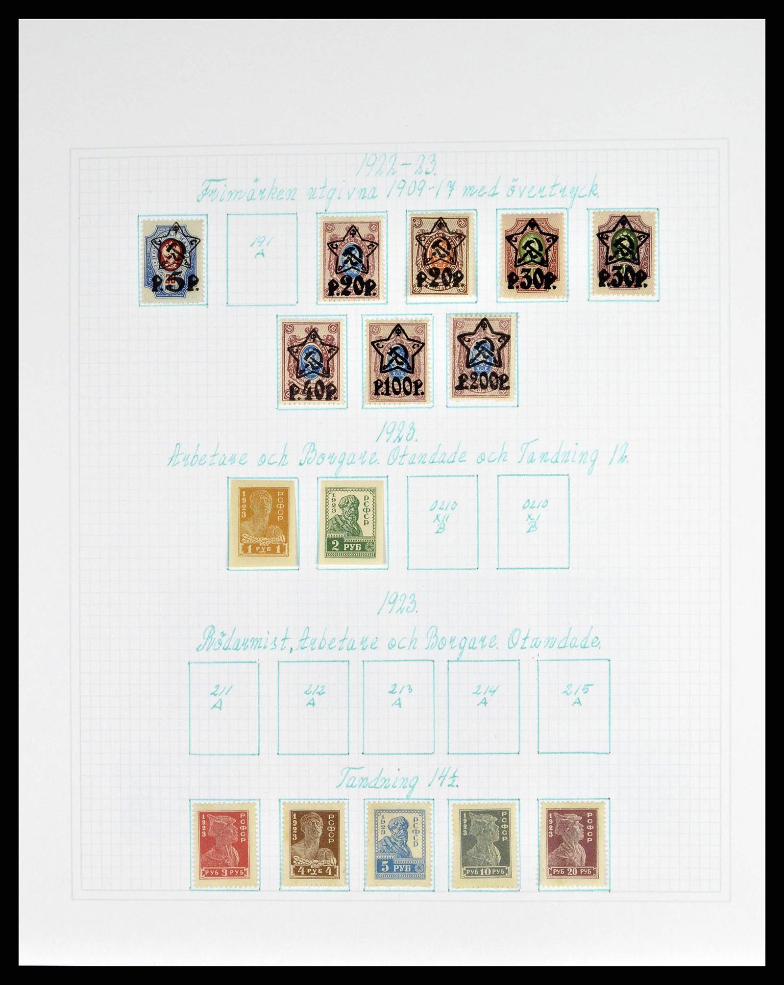 38521 0020 - Postzegelverzameling 38521 Rusland 1858-1977.