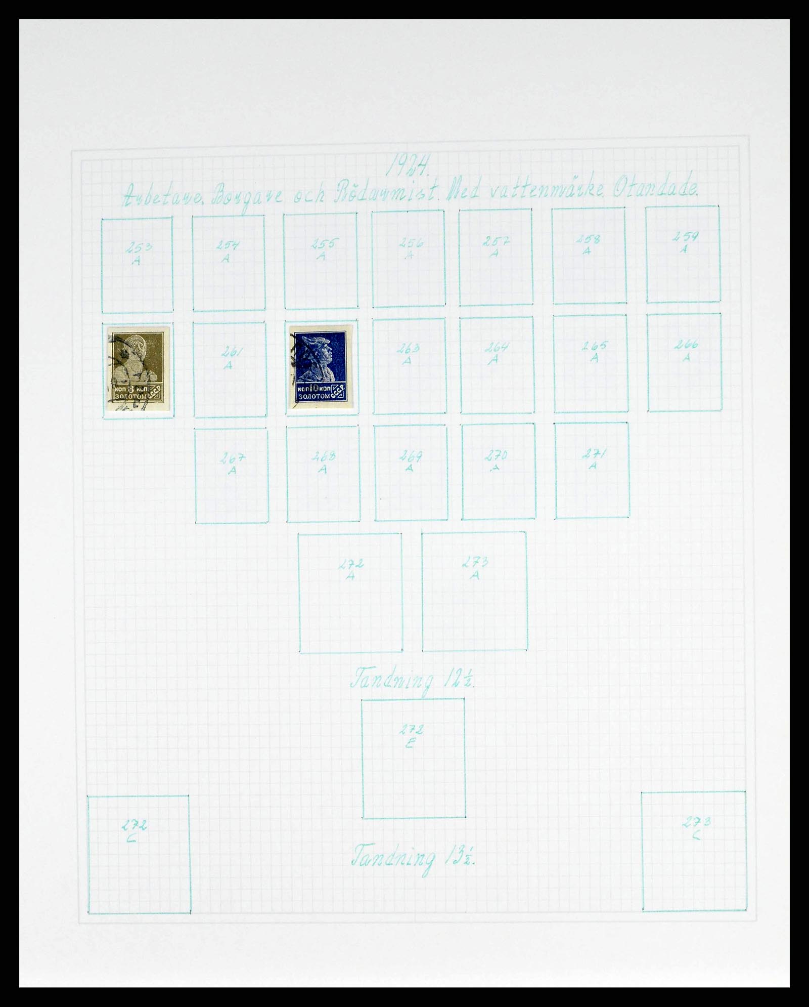 38521 0025 - Postzegelverzameling 38521 Rusland 1858-1977.