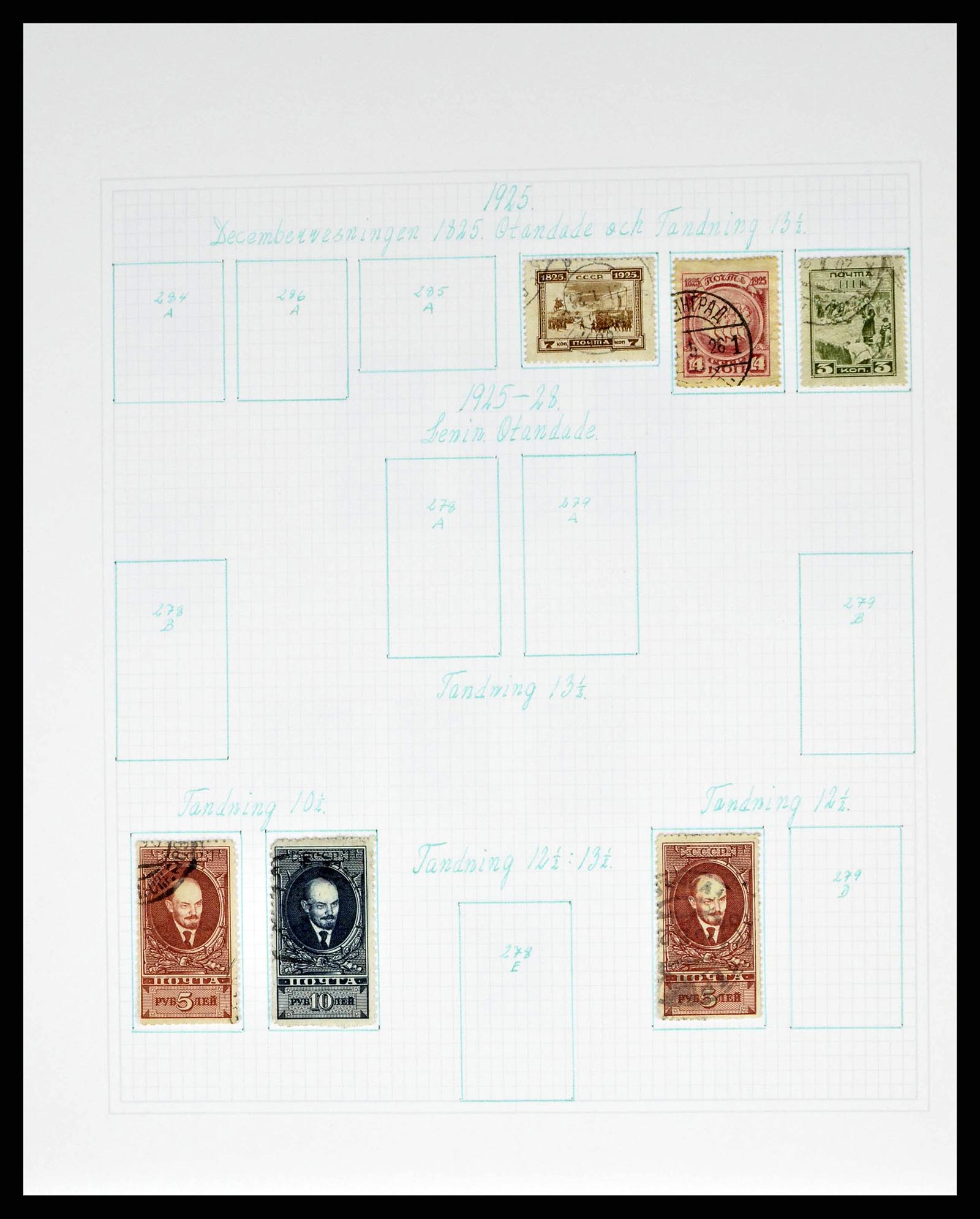 38521 0029 - Postzegelverzameling 38521 Rusland 1858-1977.