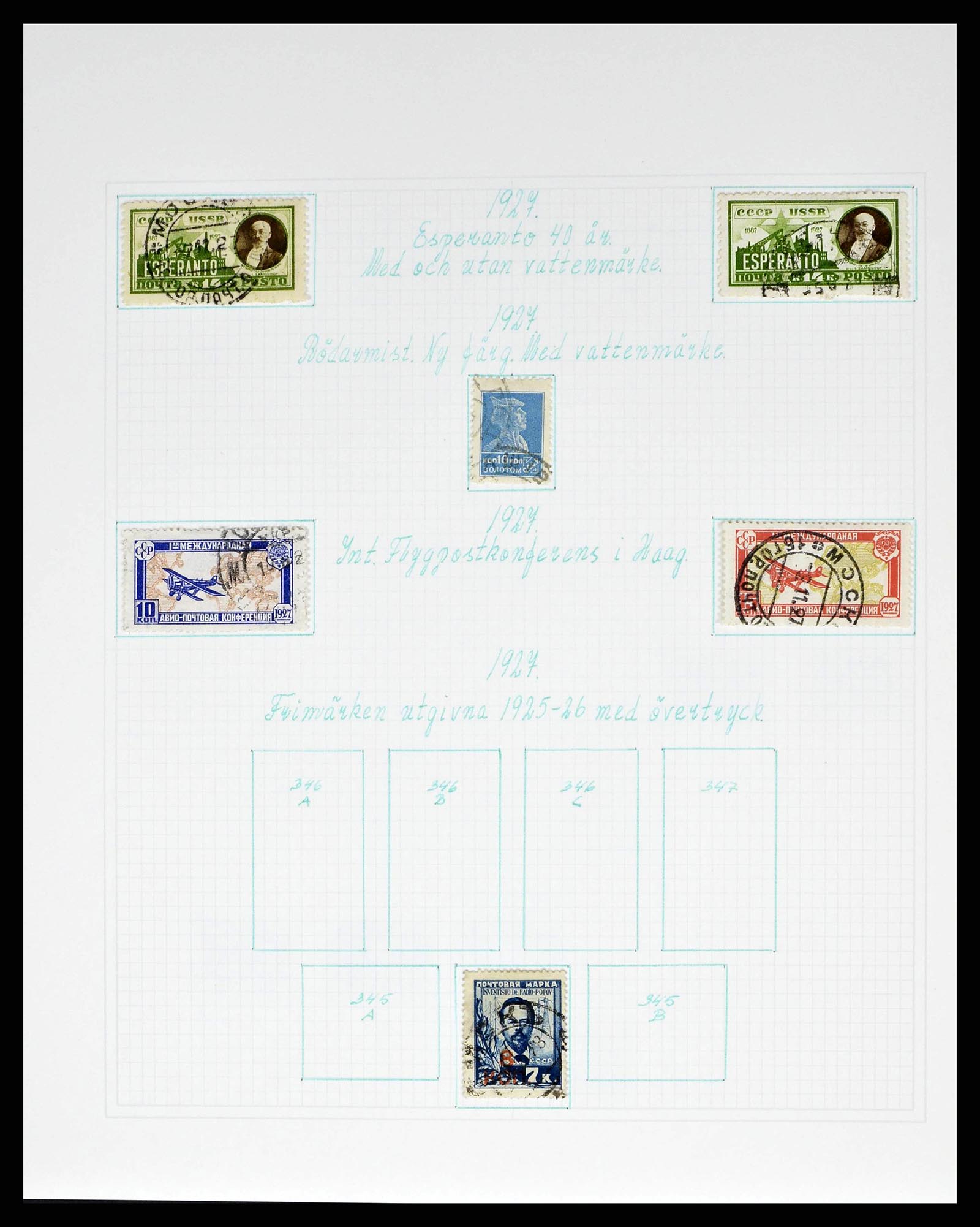 38521 0031 - Postzegelverzameling 38521 Rusland 1858-1977.