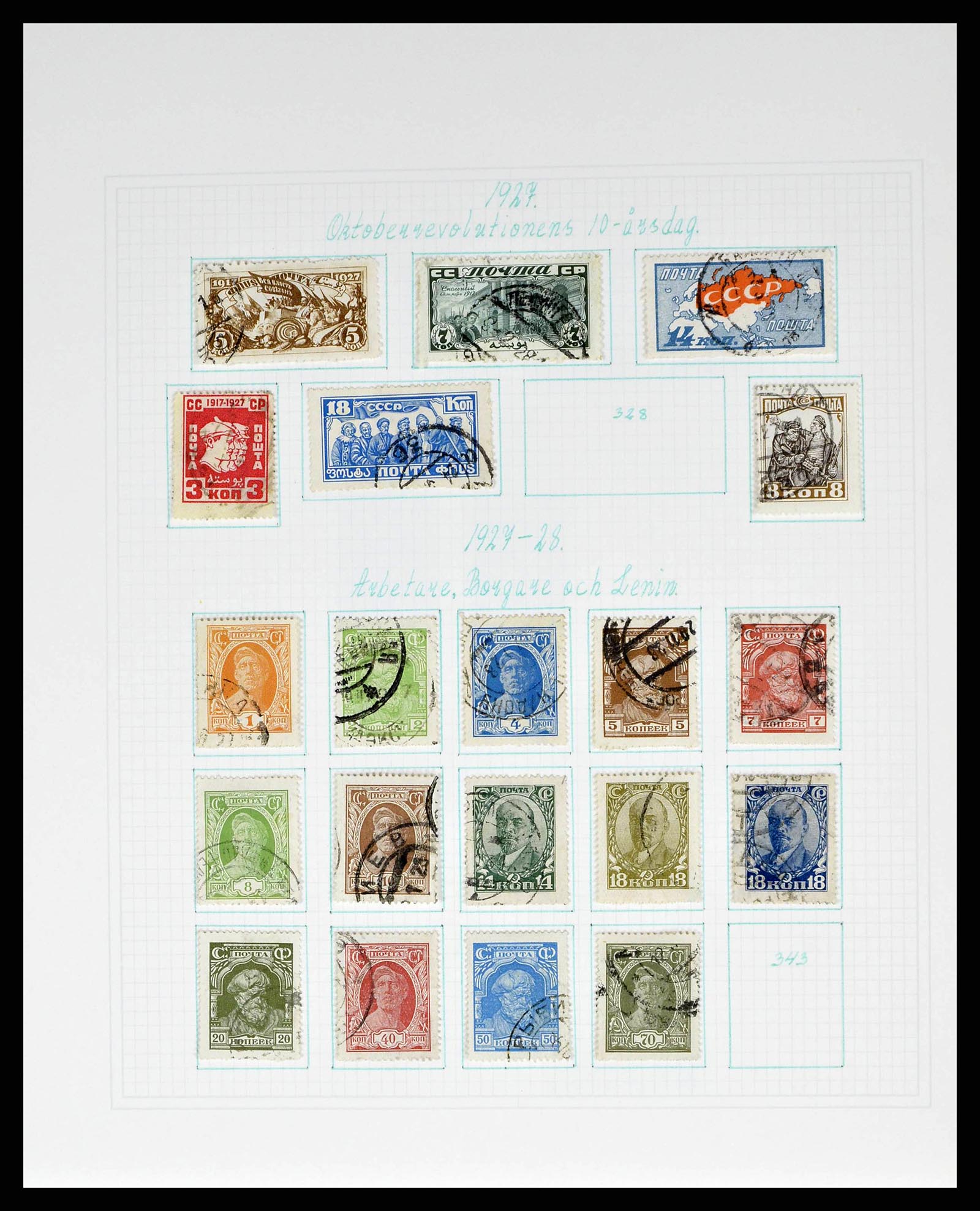 38521 0033 - Postzegelverzameling 38521 Rusland 1858-1977.