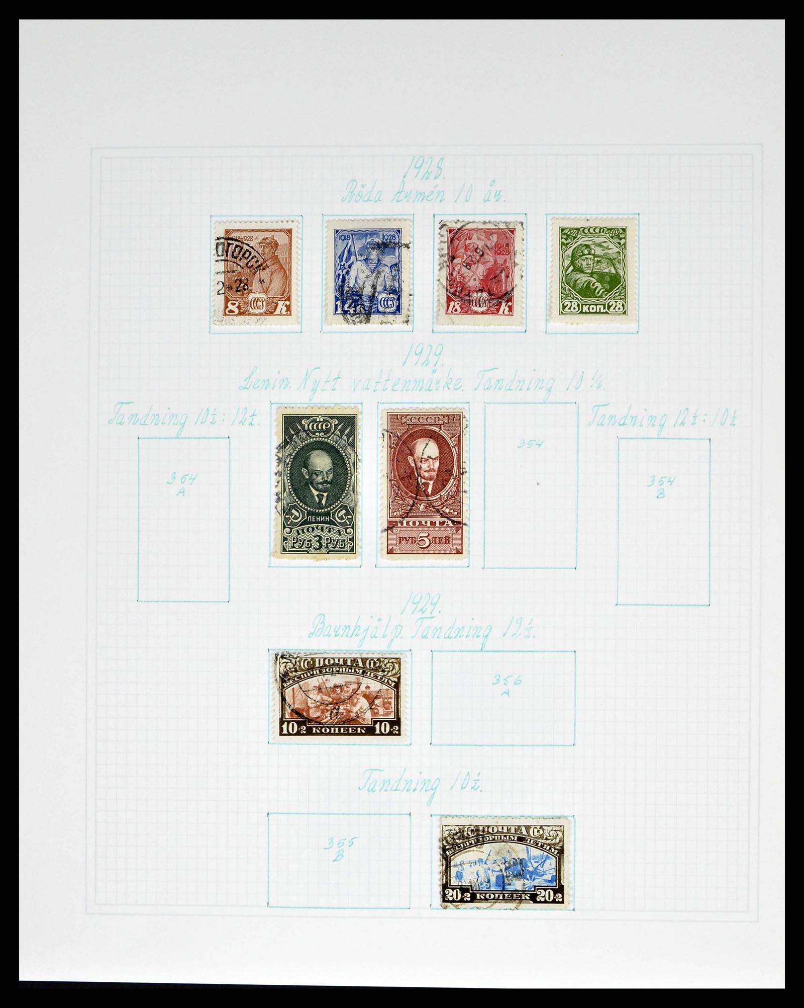 38521 0034 - Postzegelverzameling 38521 Rusland 1858-1977.