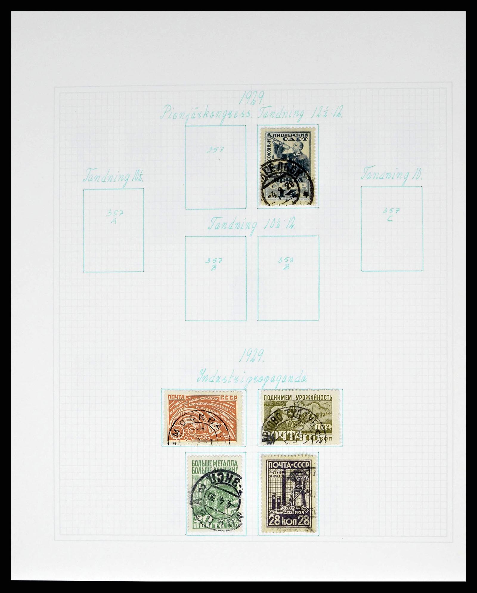 38521 0035 - Postzegelverzameling 38521 Rusland 1858-1977.