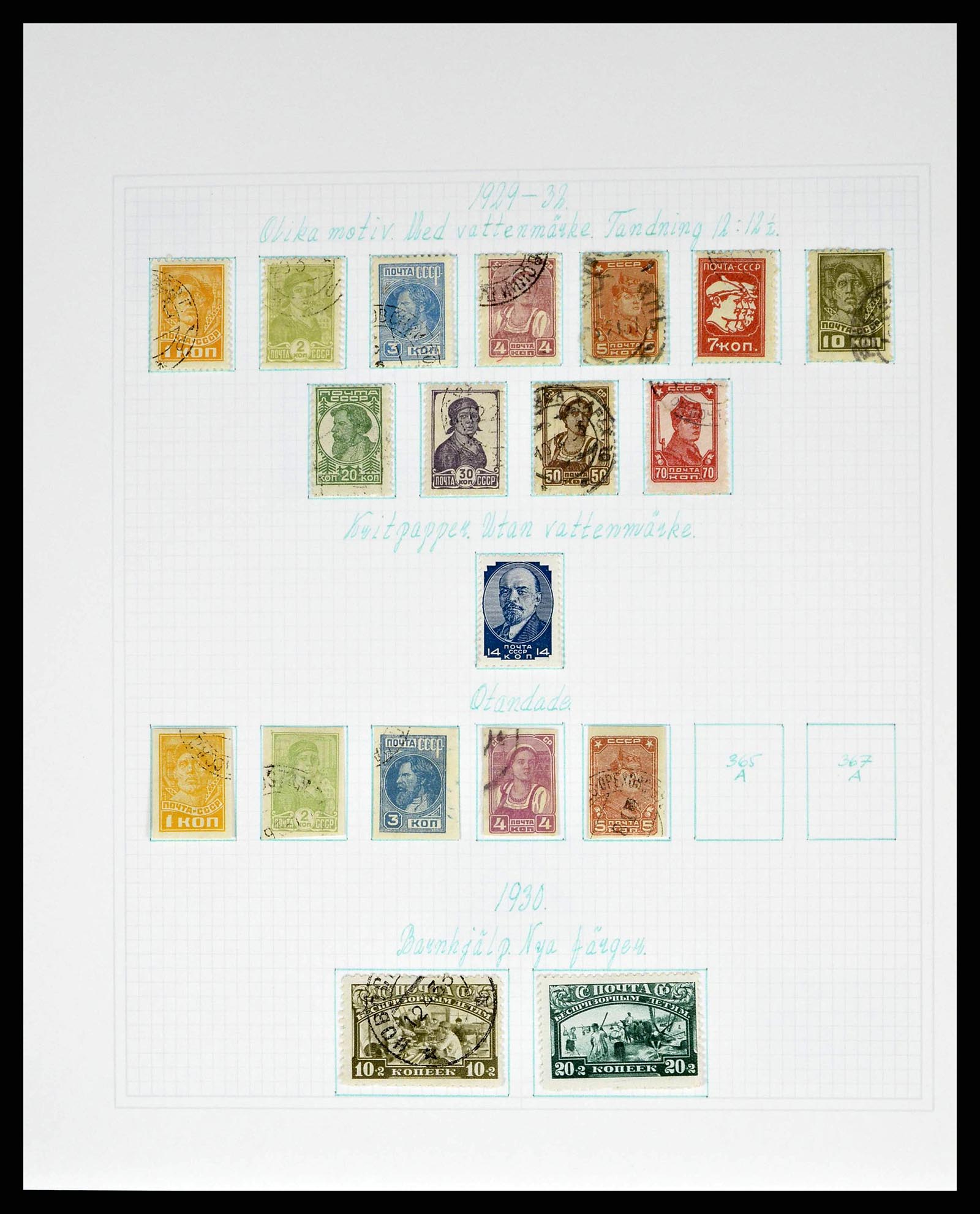 38521 0036 - Postzegelverzameling 38521 Rusland 1858-1977.