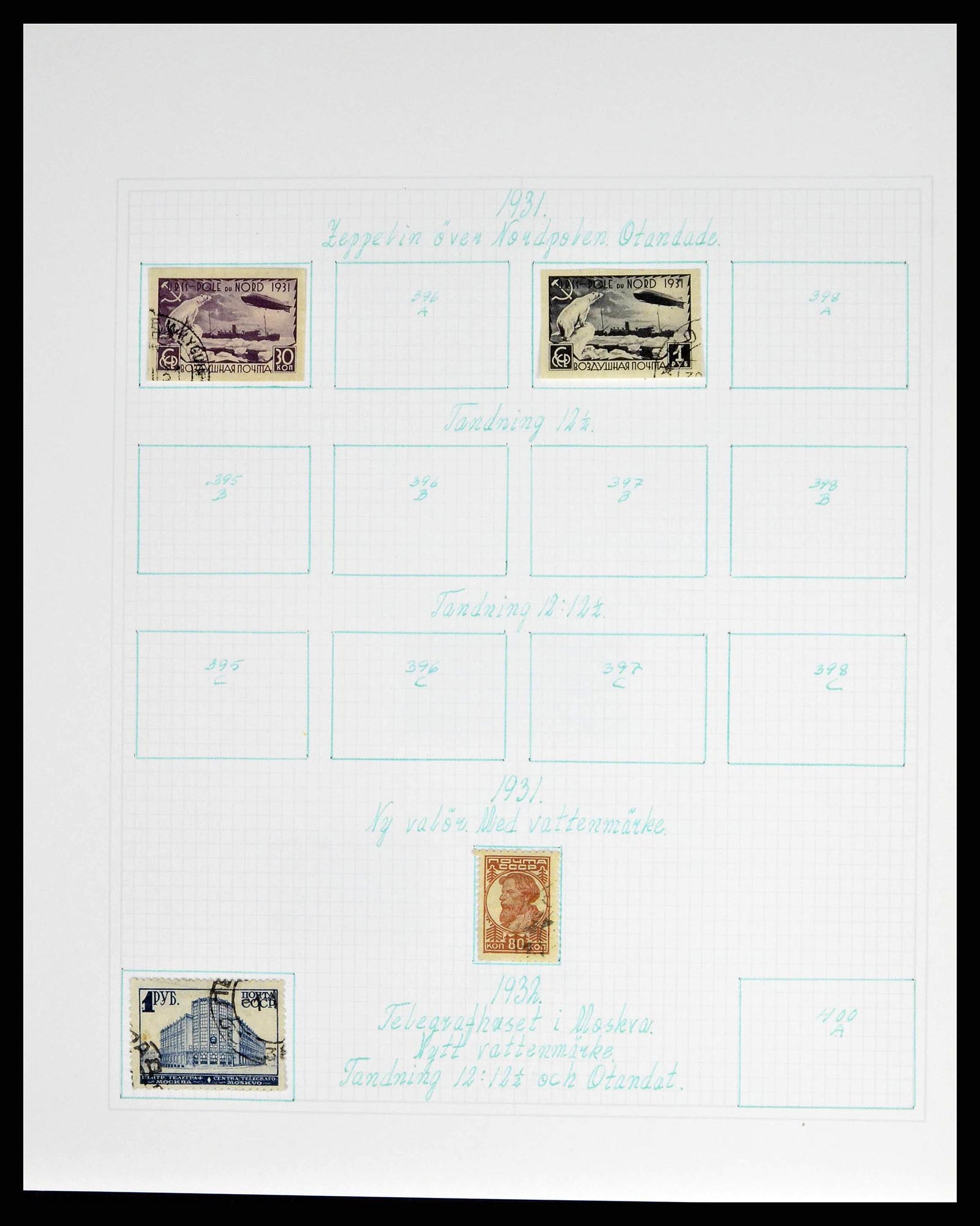 38521 0040 - Postzegelverzameling 38521 Rusland 1858-1977.