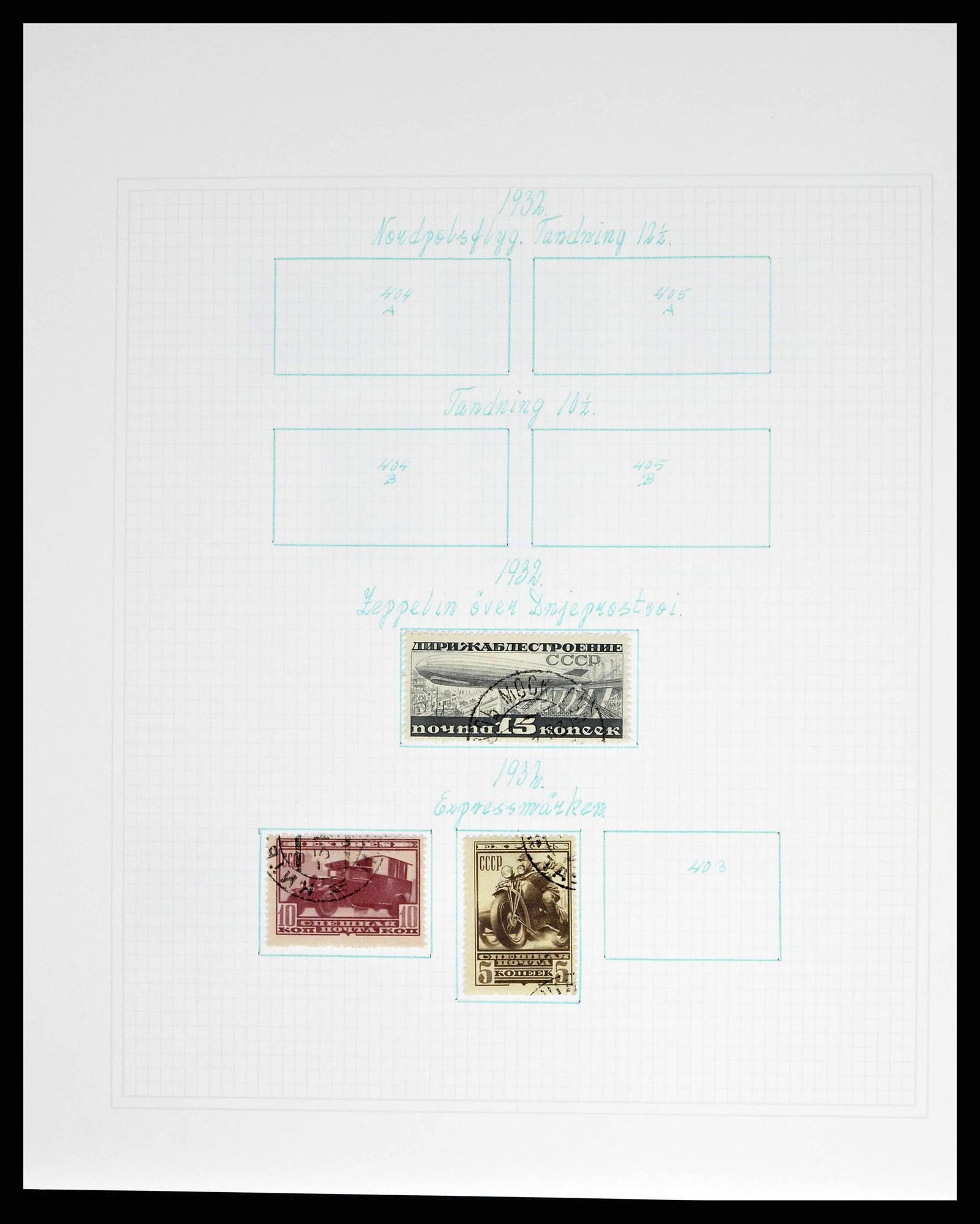 38521 0041 - Postzegelverzameling 38521 Rusland 1858-1977.