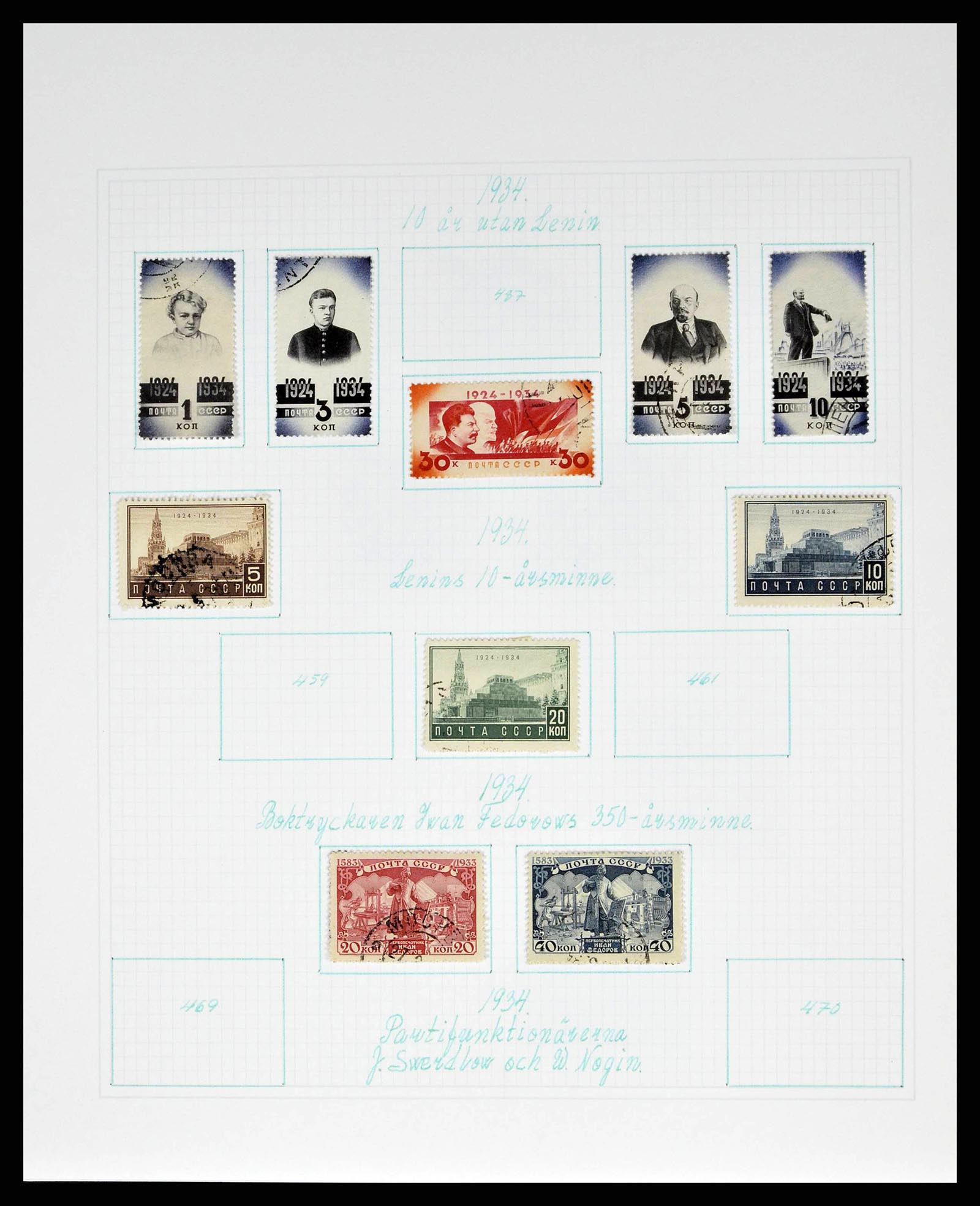 38521 0046 - Postzegelverzameling 38521 Rusland 1858-1977.