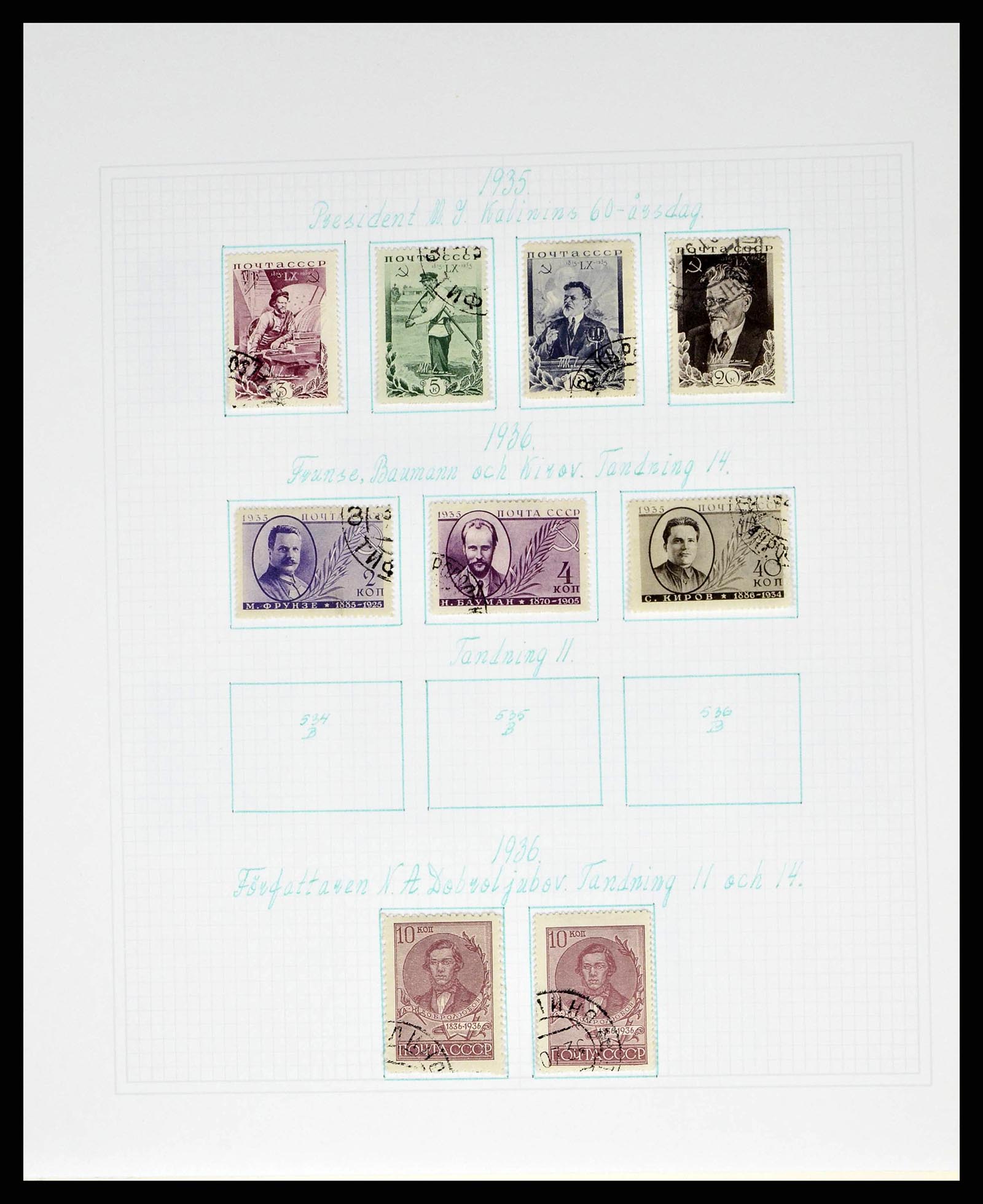 38521 0053 - Postzegelverzameling 38521 Rusland 1858-1977.