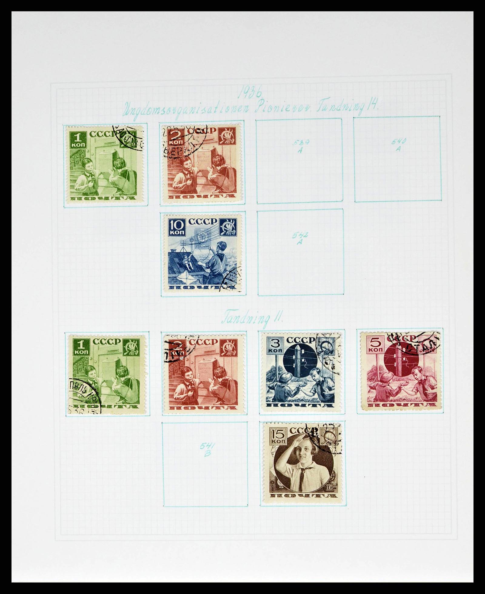 38521 0054 - Postzegelverzameling 38521 Rusland 1858-1977.
