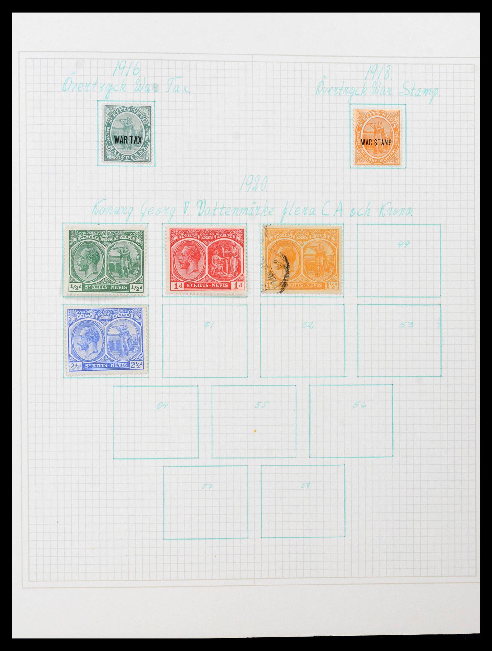 38522 0005 - Postzegelverzameling 38522 Engelse koloniën 1859-1980.
