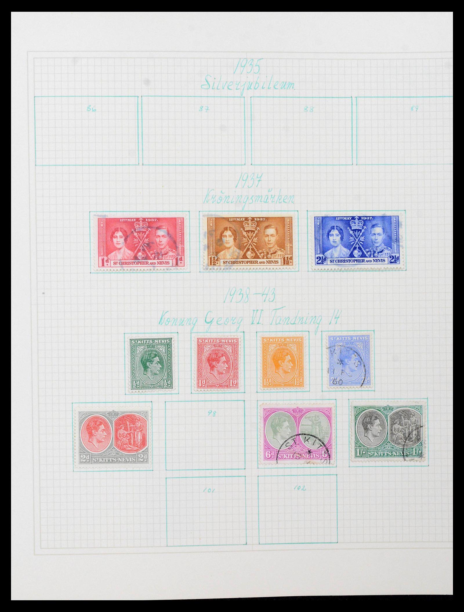 38522 0007 - Postzegelverzameling 38522 Engelse koloniën 1859-1980.
