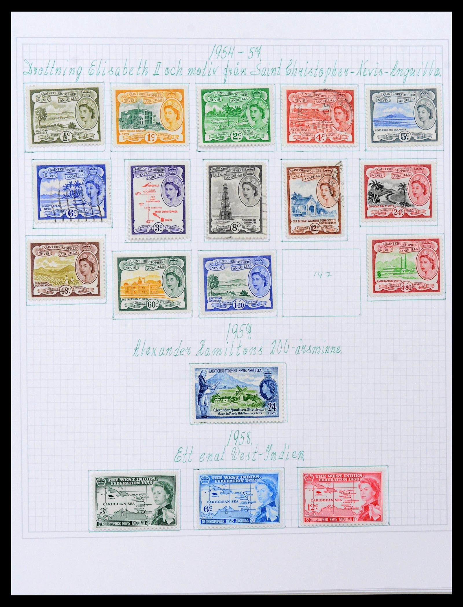 38522 0011 - Postzegelverzameling 38522 Engelse koloniën 1859-1980.