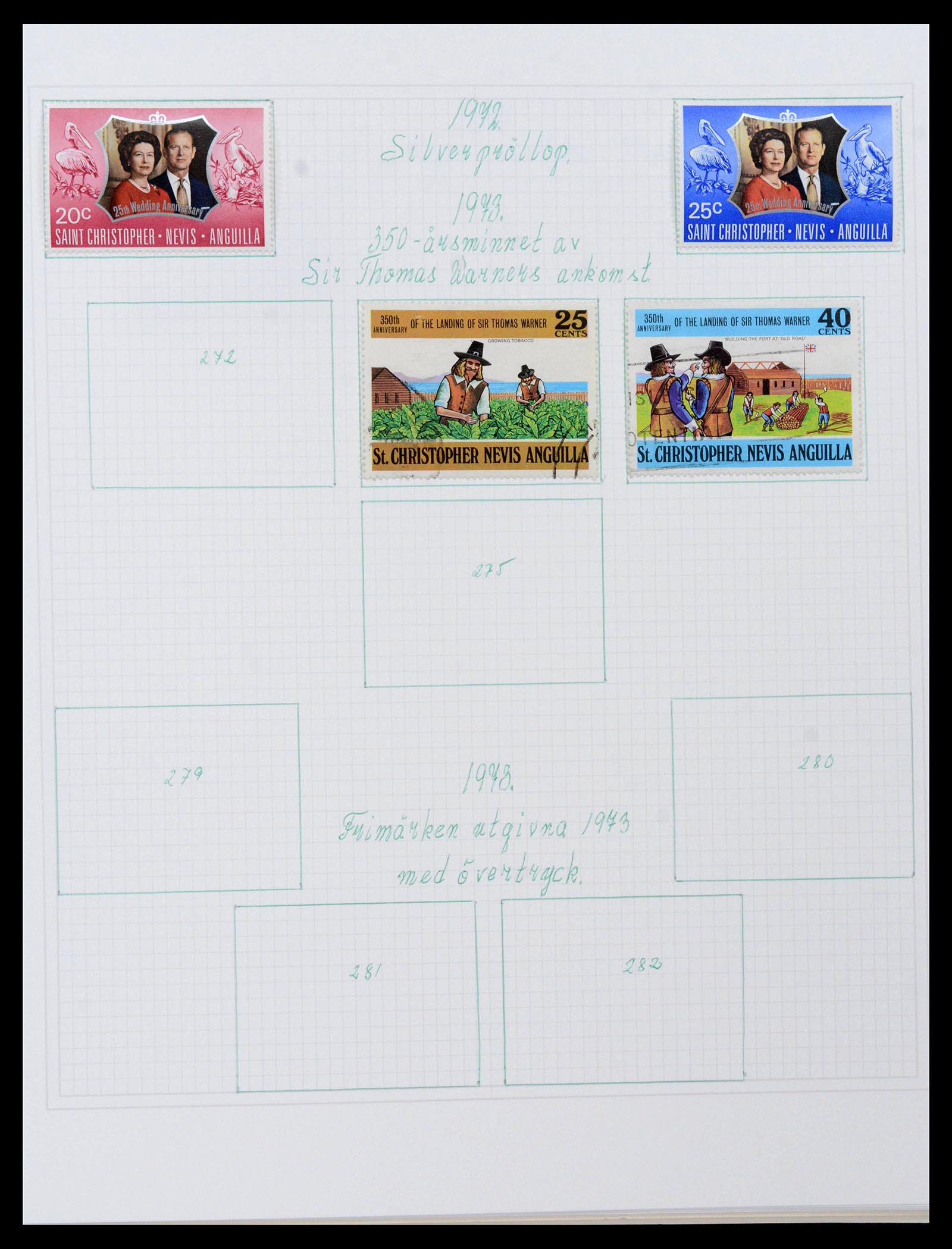 38522 0021 - Postzegelverzameling 38522 Engelse koloniën 1859-1980.