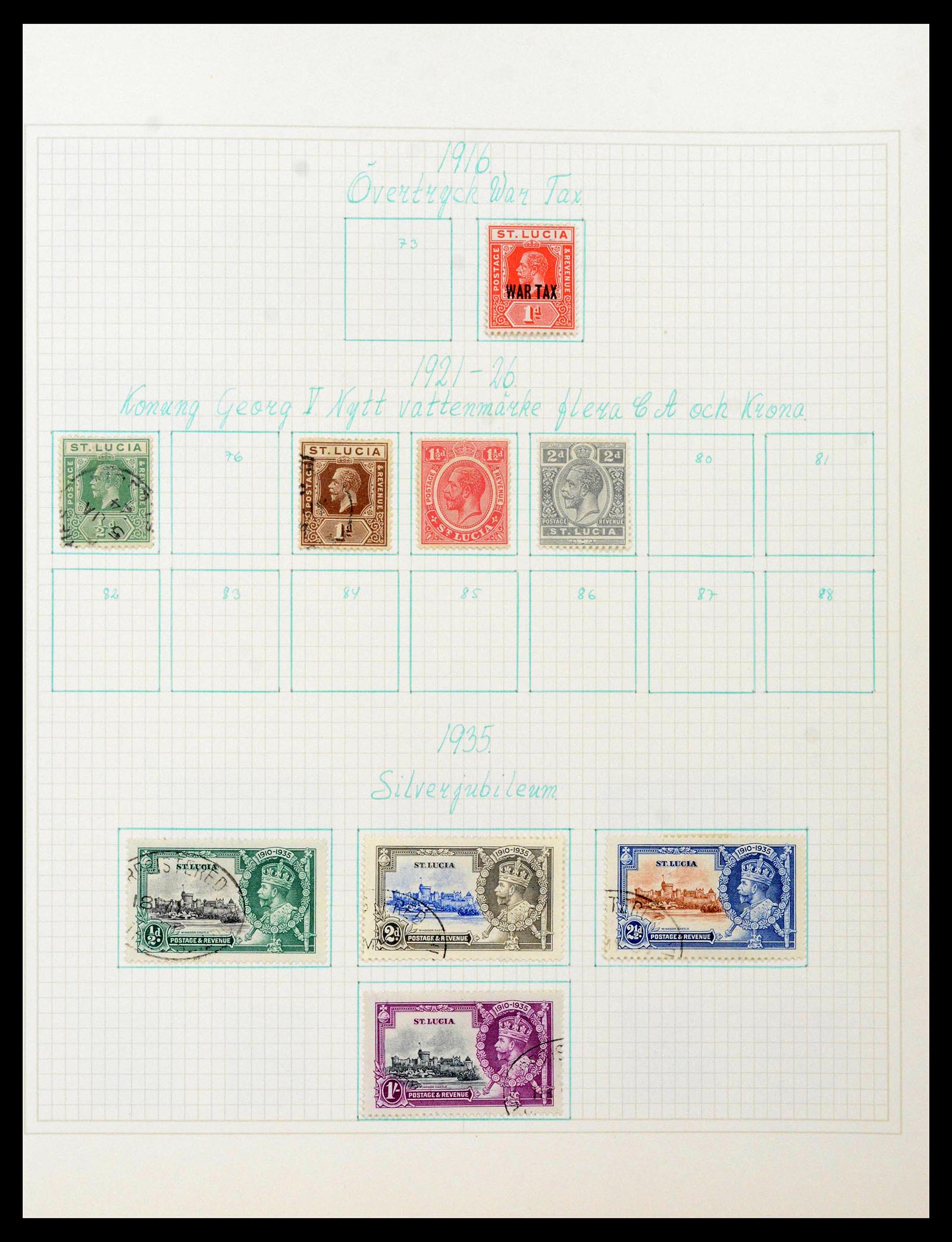38522 0042 - Postzegelverzameling 38522 Engelse koloniën 1859-1980.