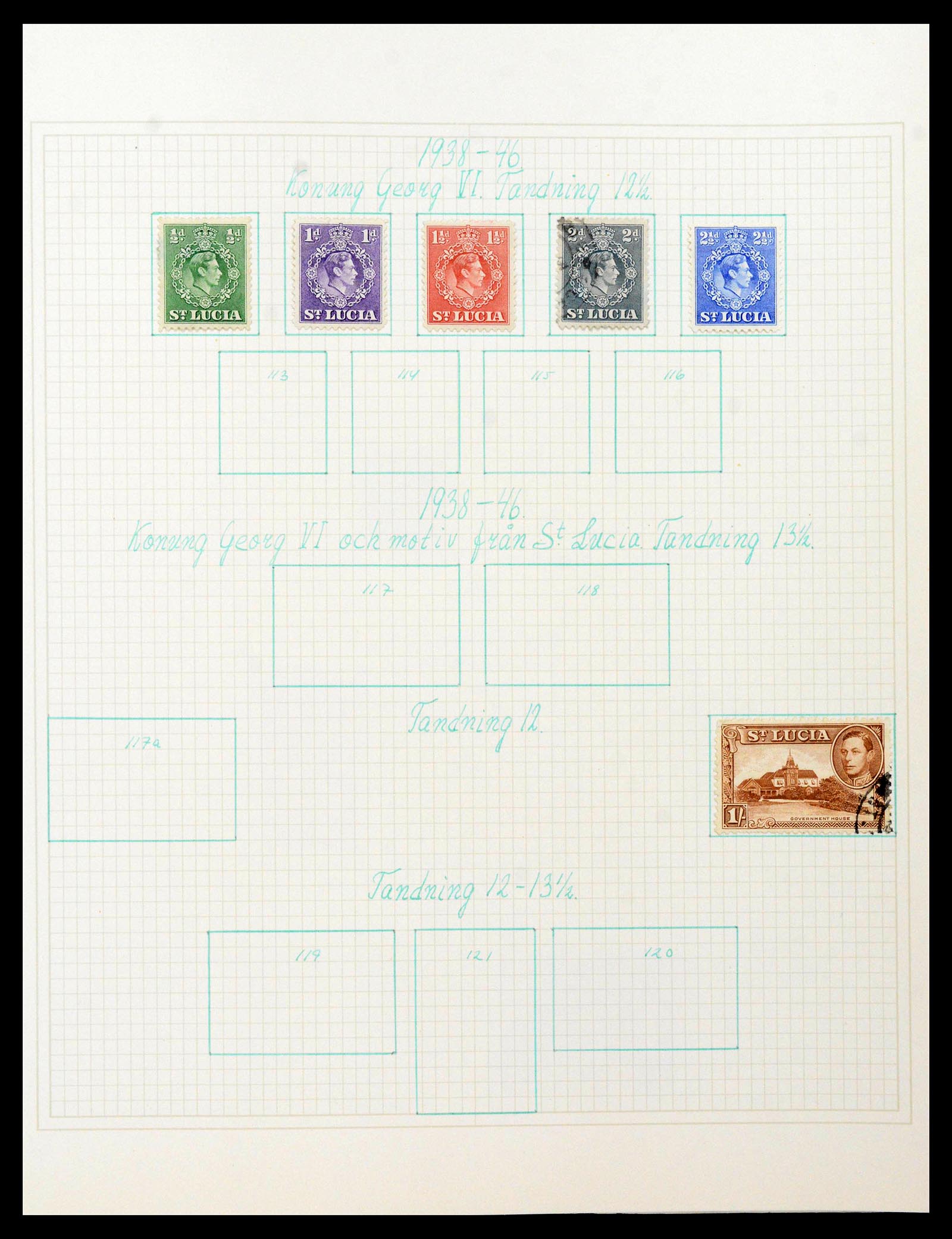 38522 0044 - Postzegelverzameling 38522 Engelse koloniën 1859-1980.