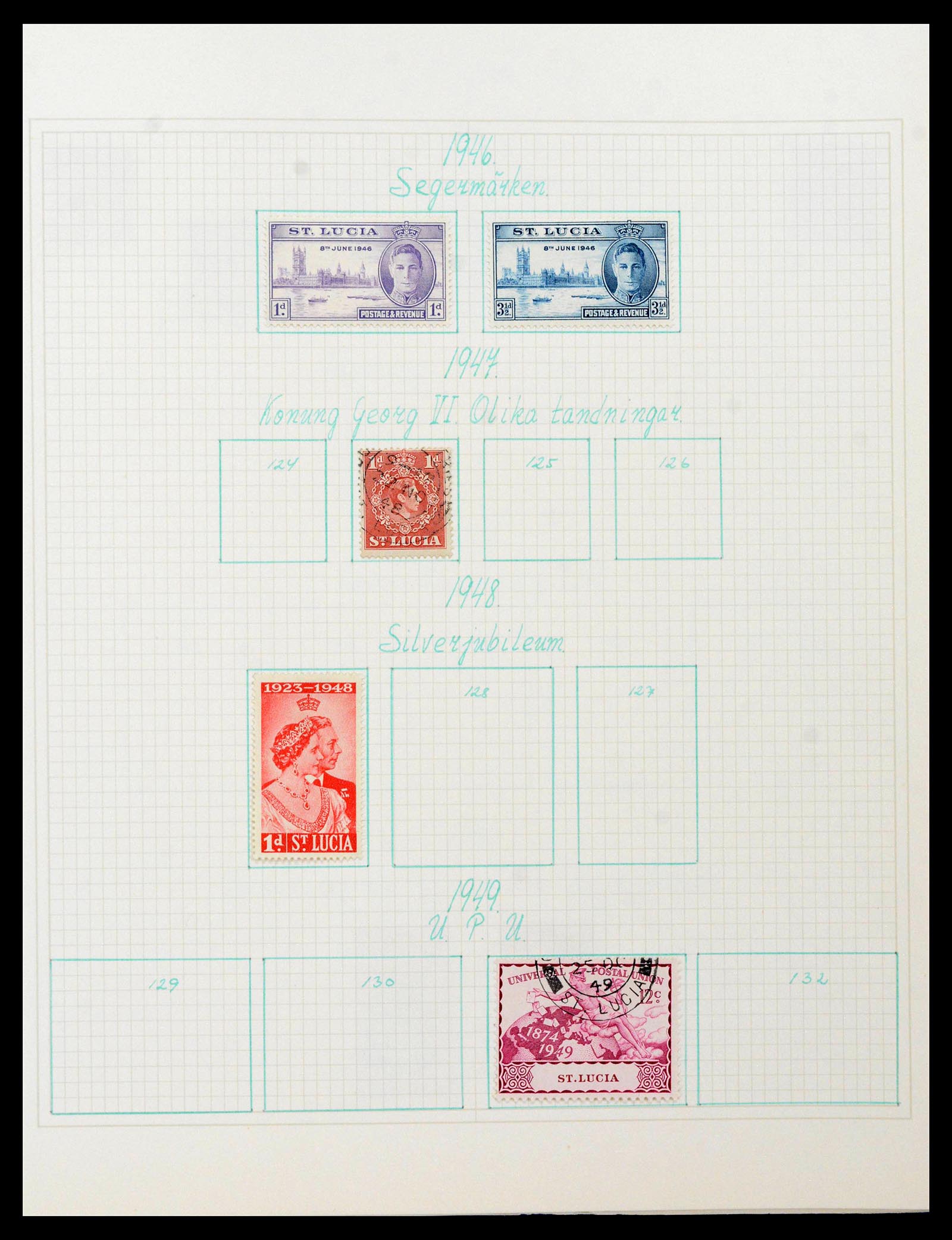 38522 0045 - Postzegelverzameling 38522 Engelse koloniën 1859-1980.