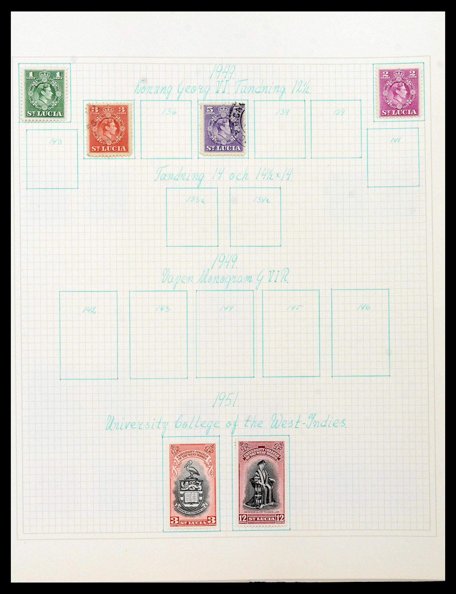 38522 0047 - Postzegelverzameling 38522 Engelse koloniën 1859-1980.