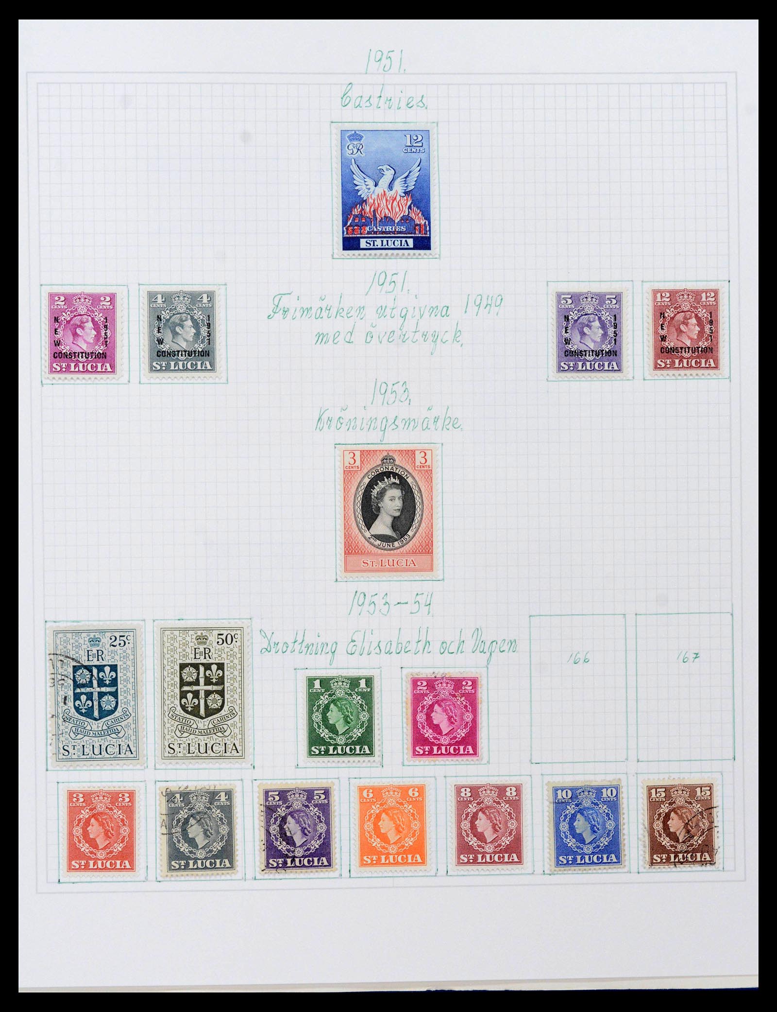 38522 0048 - Postzegelverzameling 38522 Engelse koloniën 1859-1980.