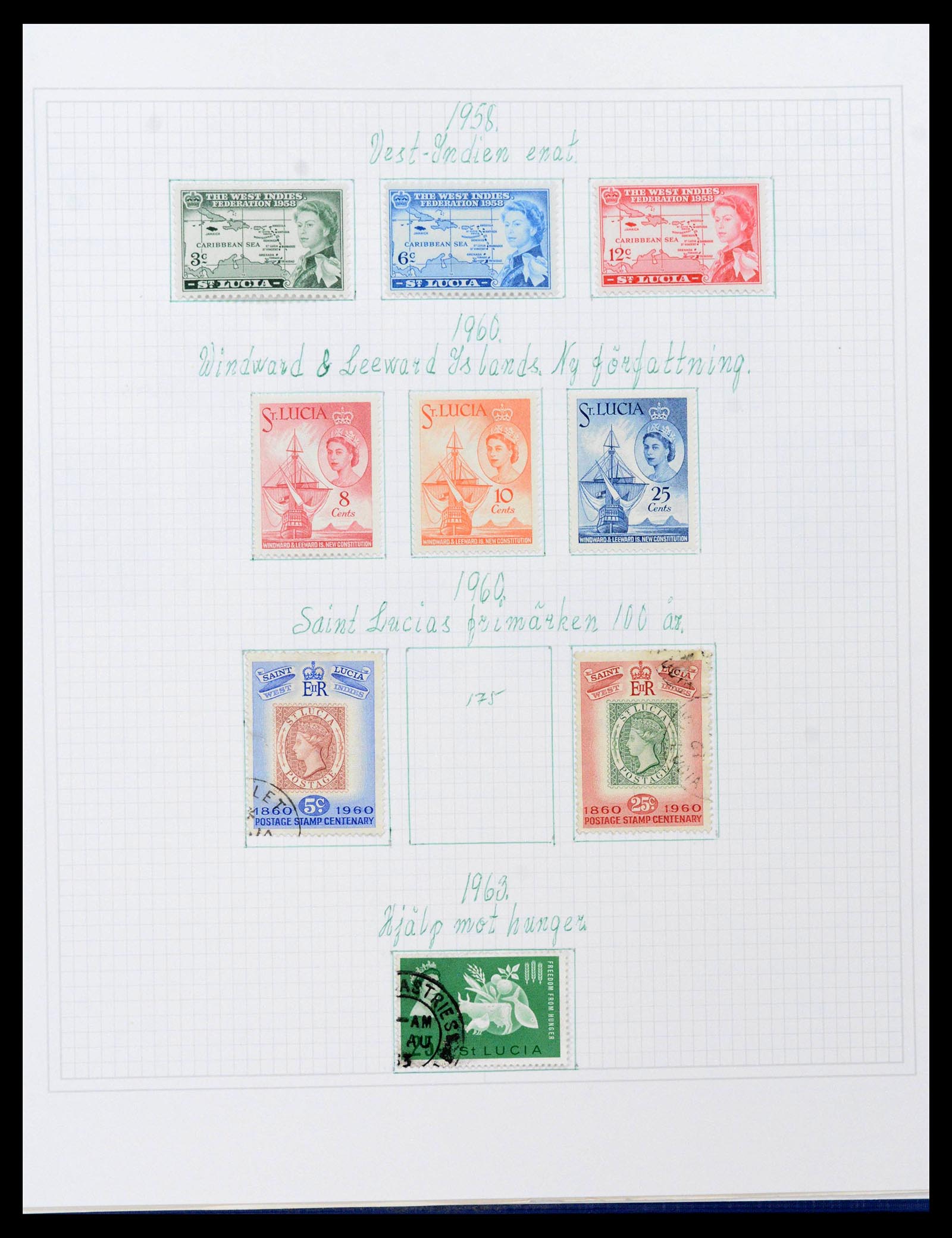 38522 0049 - Postzegelverzameling 38522 Engelse koloniën 1859-1980.