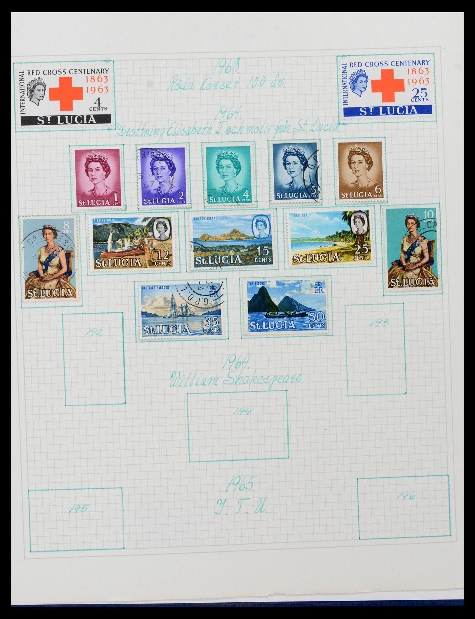 38522 0050 - Postzegelverzameling 38522 Engelse koloniën 1859-1980.