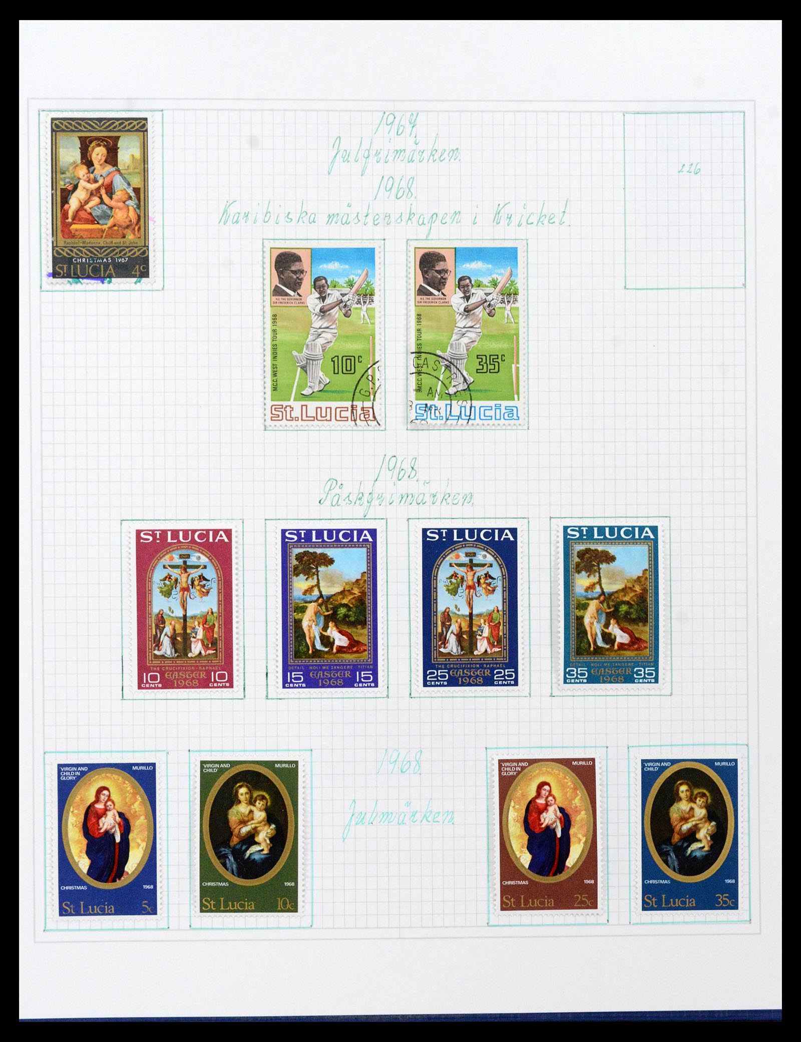 38522 0053 - Postzegelverzameling 38522 Engelse koloniën 1859-1980.