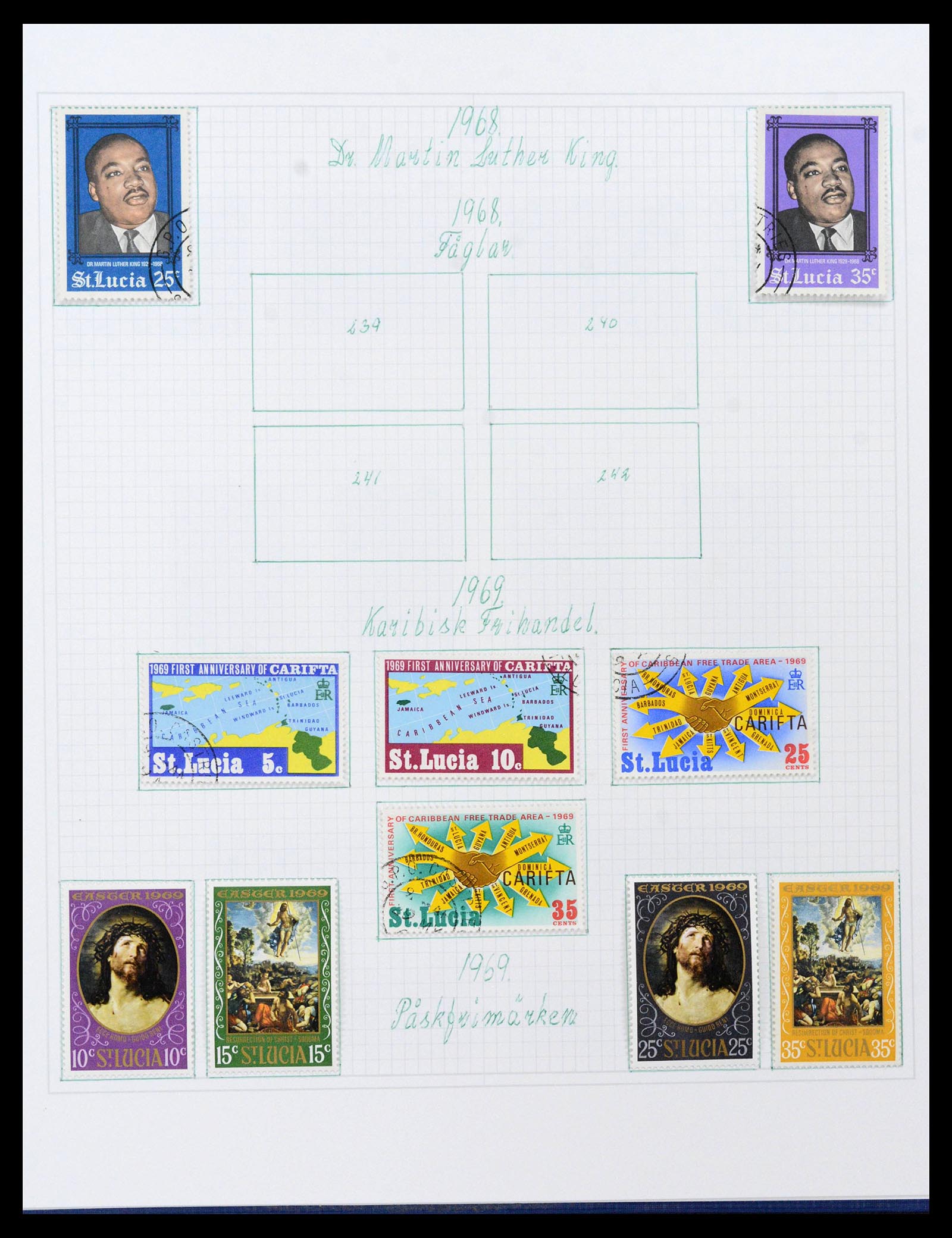 38522 0054 - Postzegelverzameling 38522 Engelse koloniën 1859-1980.